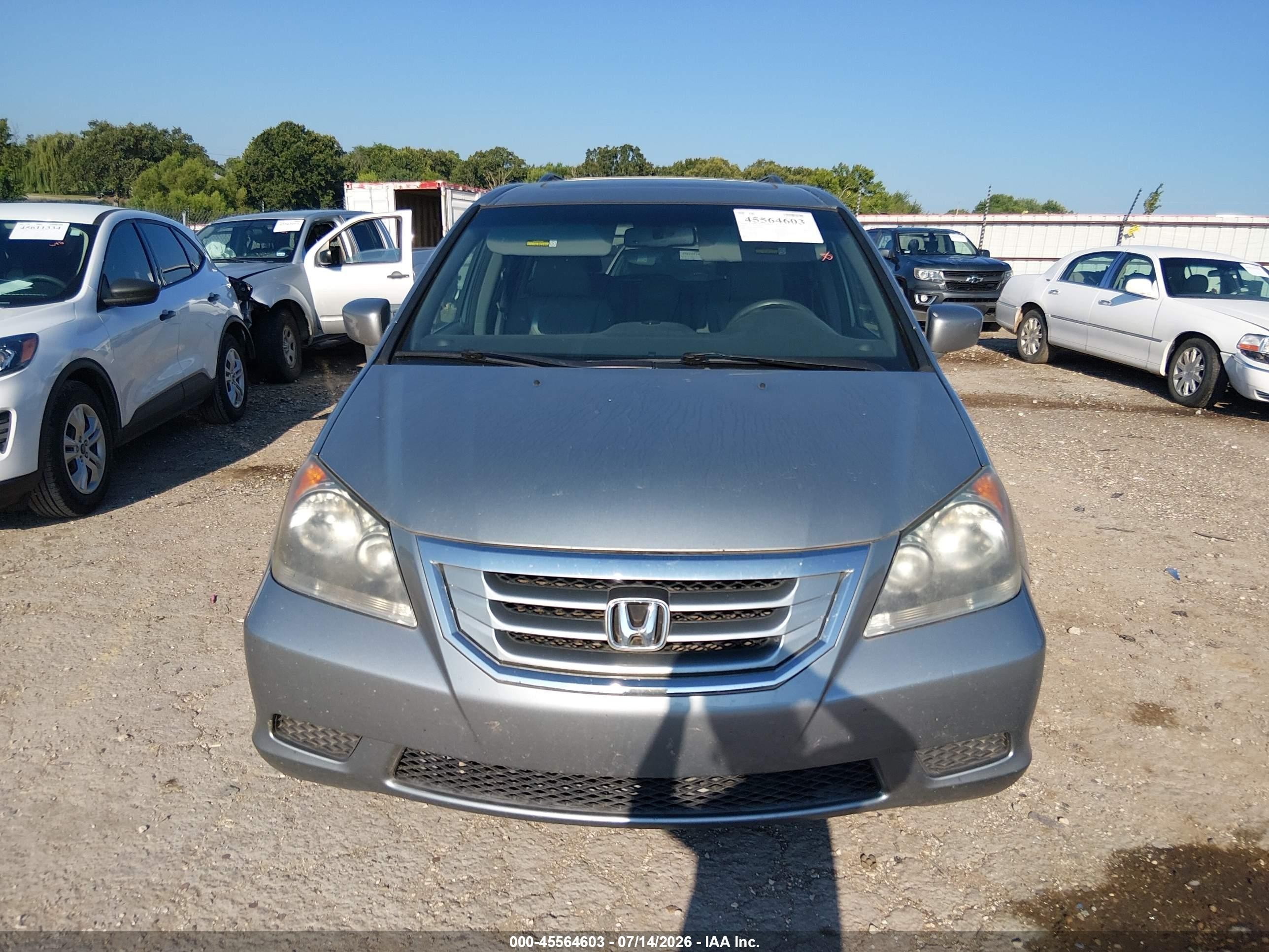 2008 Honda Odyssey Ex-l Silver vin: 5FNRL38608B060480