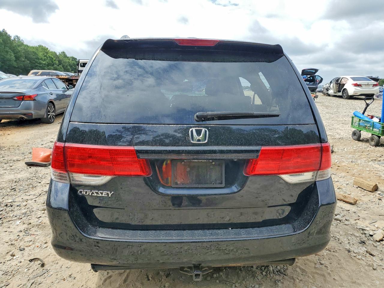 2008 Honda Odyssey Exl Black vin: 5FNRL38608B100797