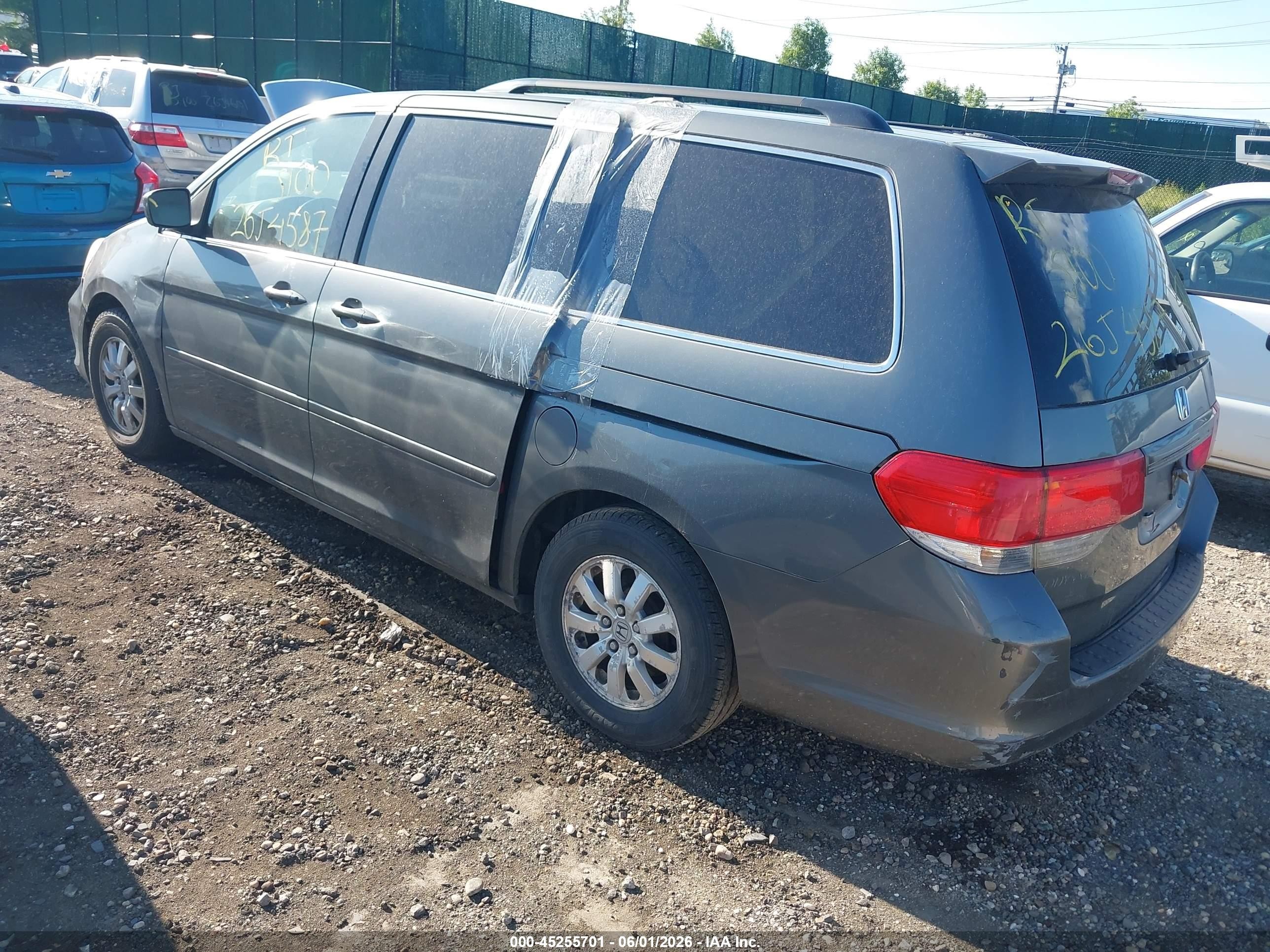 2008 Honda Odyssey Ex-l Серый vin: 5FNRL38608B405801