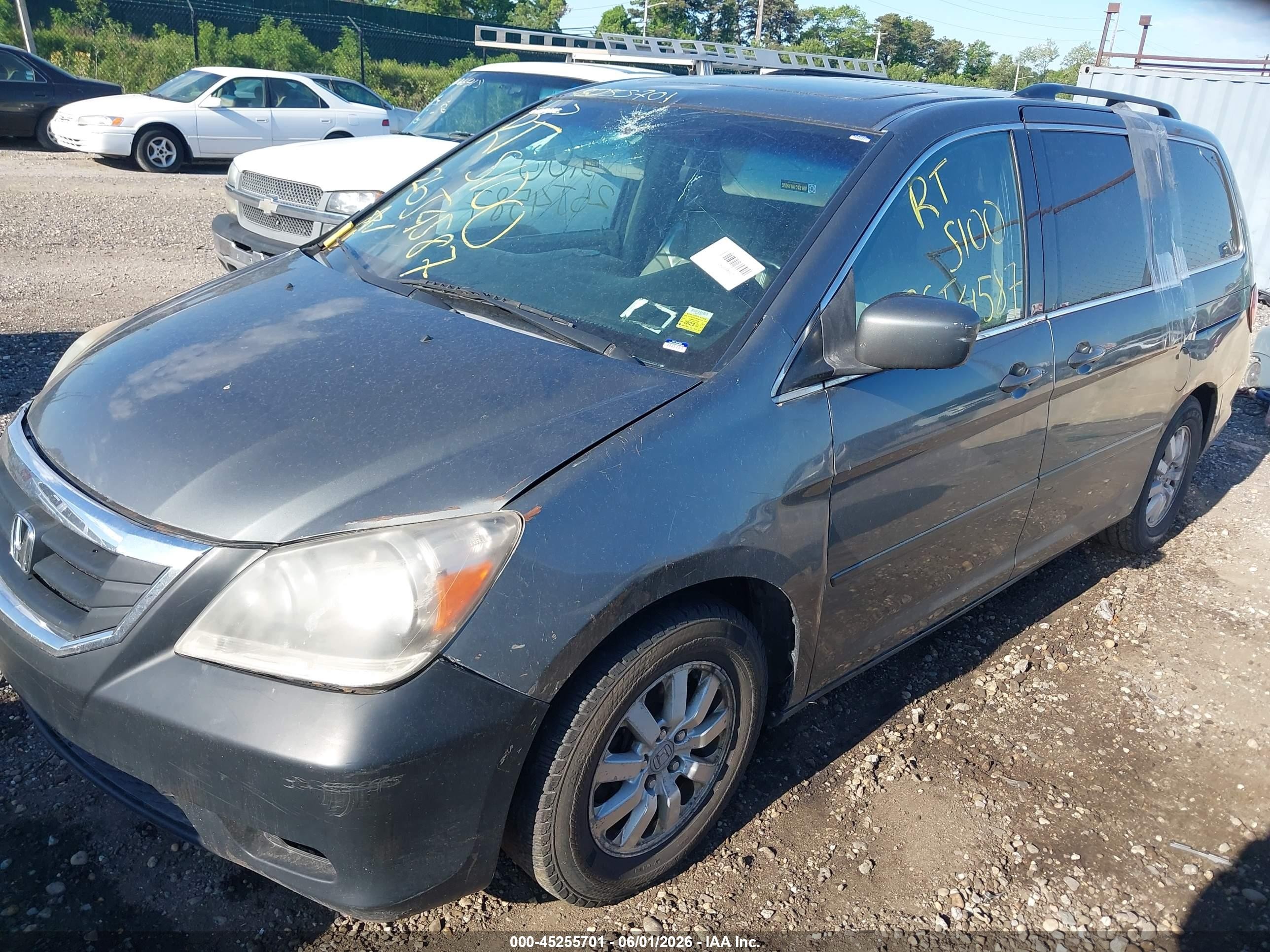 2008 Honda Odyssey Ex-l Серый vin: 5FNRL38608B405801