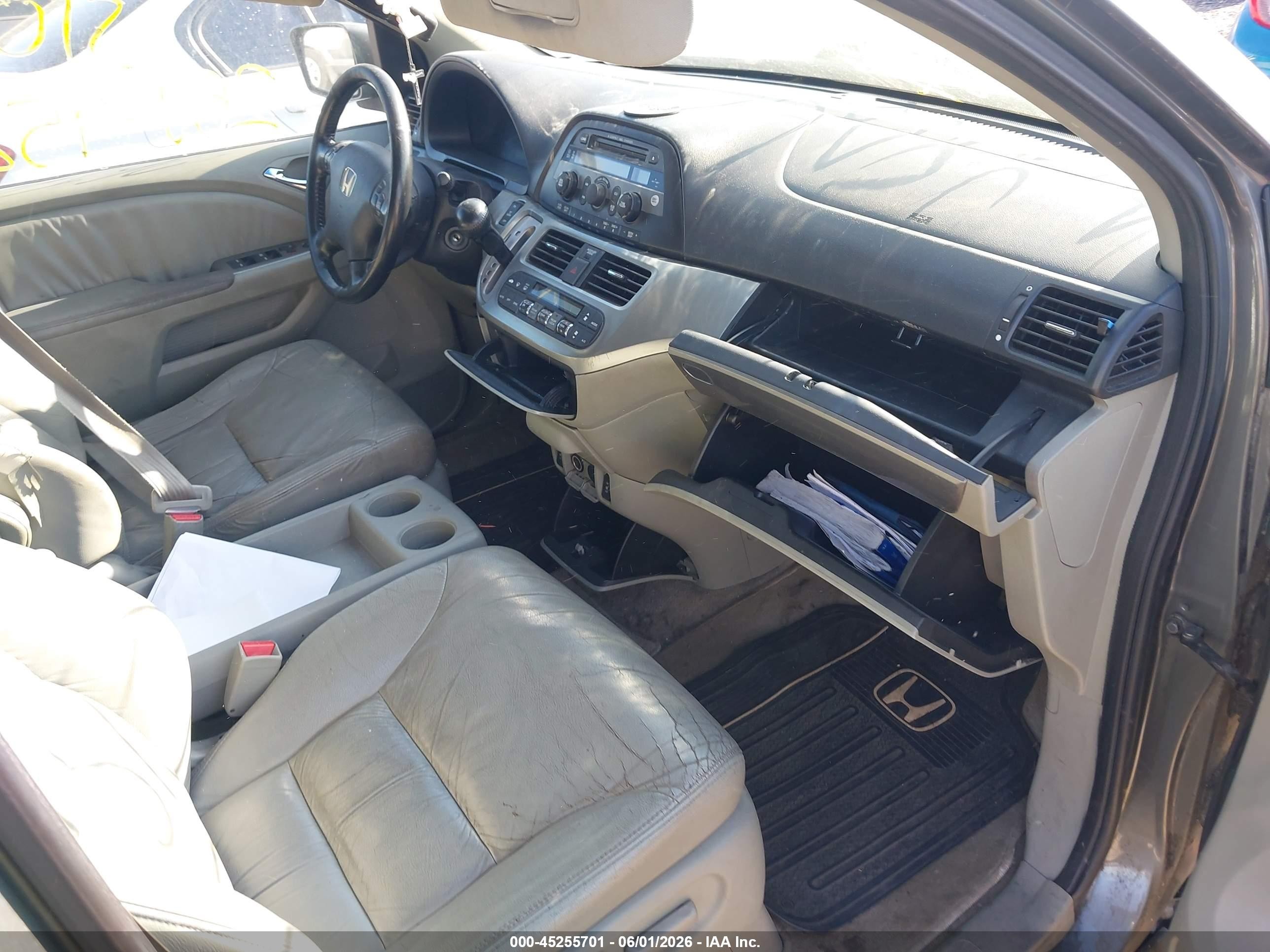 2008 Honda Odyssey Ex-l Серый vin: 5FNRL38608B405801