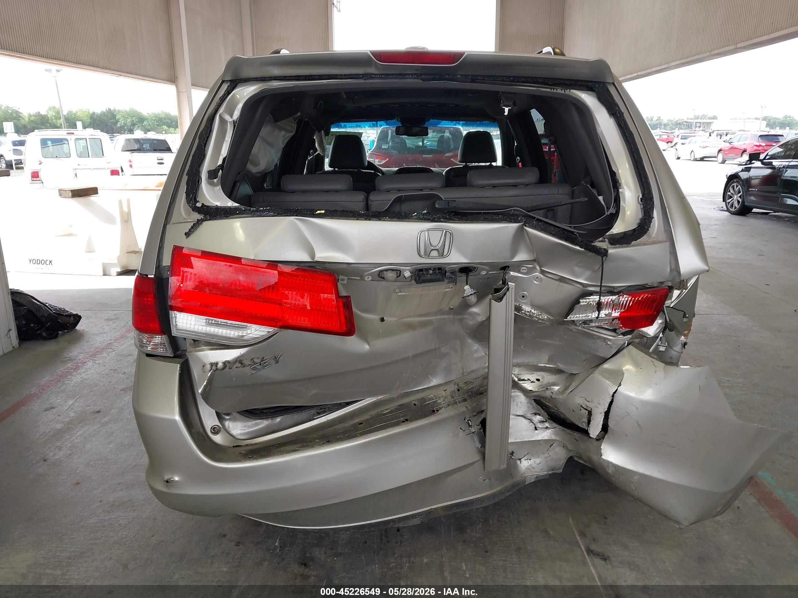 2008 Honda Odyssey Ex-l Beige vin: 5FNRL38608B419407