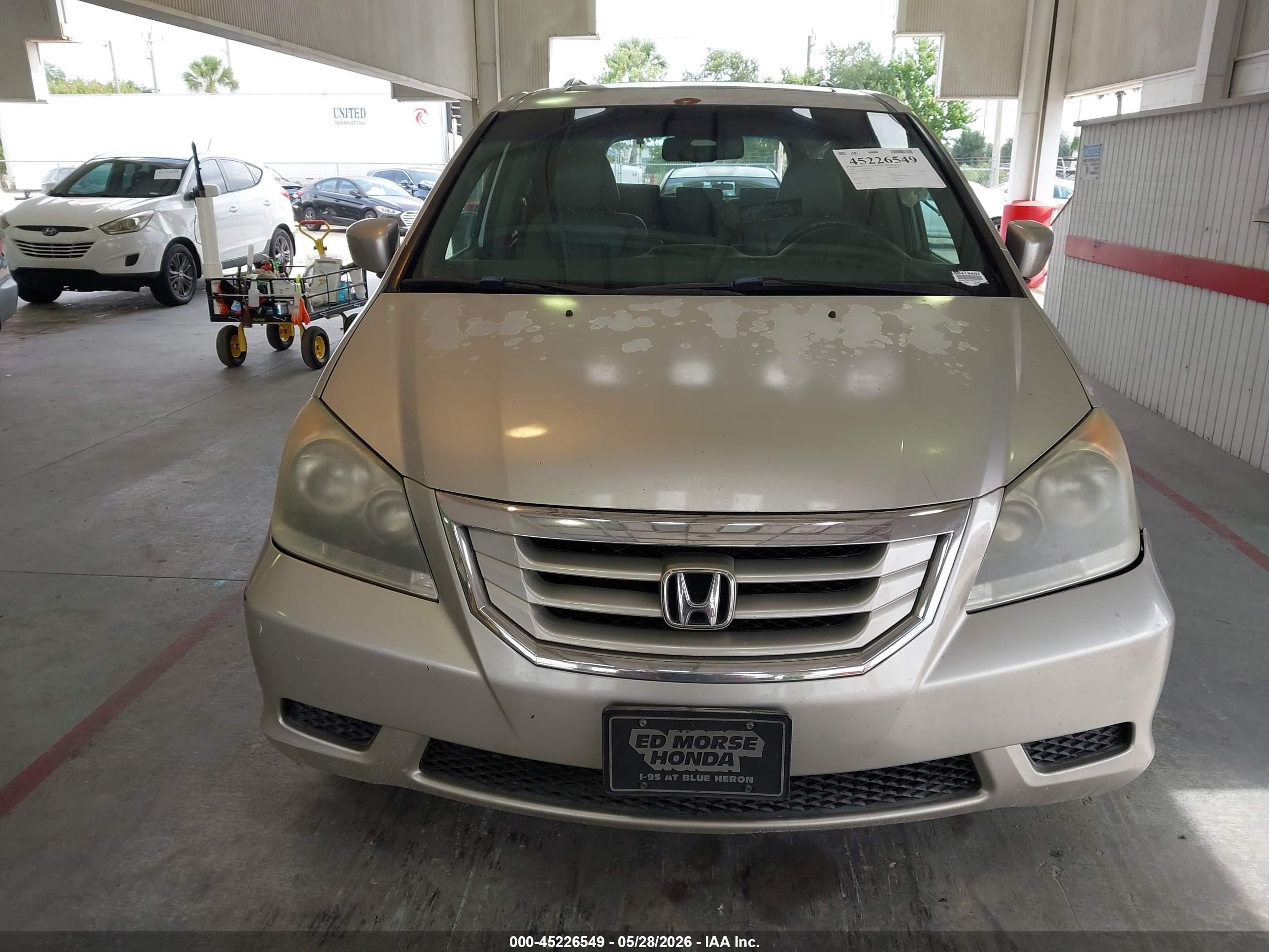 2008 Honda Odyssey Ex-l Beige vin: 5FNRL38608B419407