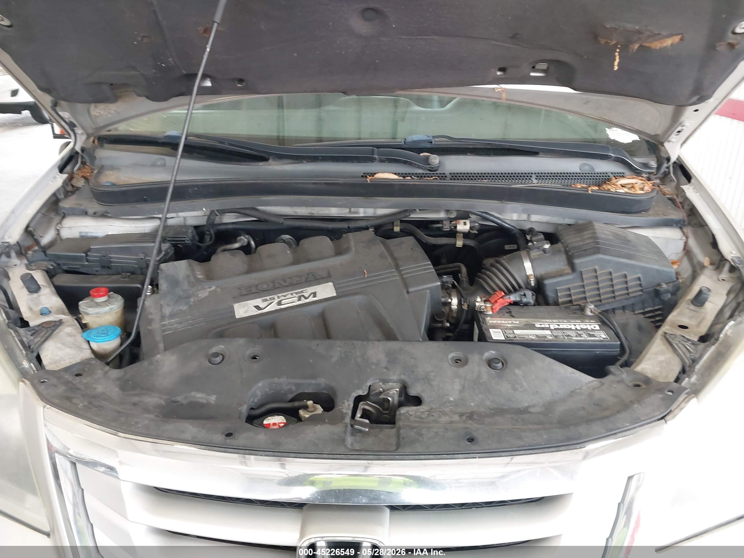 2008 Honda Odyssey Ex-l Beige vin: 5FNRL38608B419407