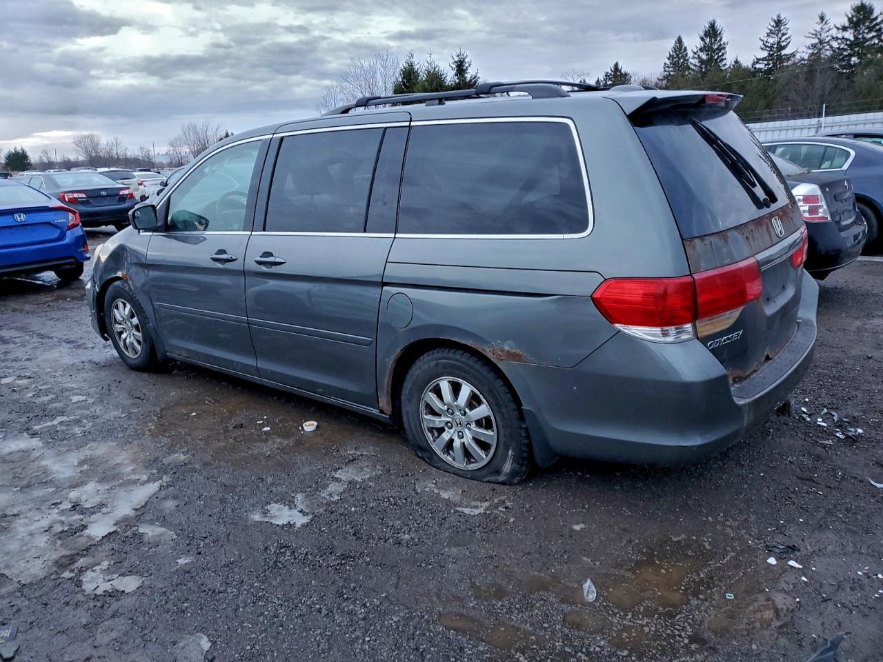 2008 Honda Odyssey Exl Gray vin: 5FNRL38608B506174