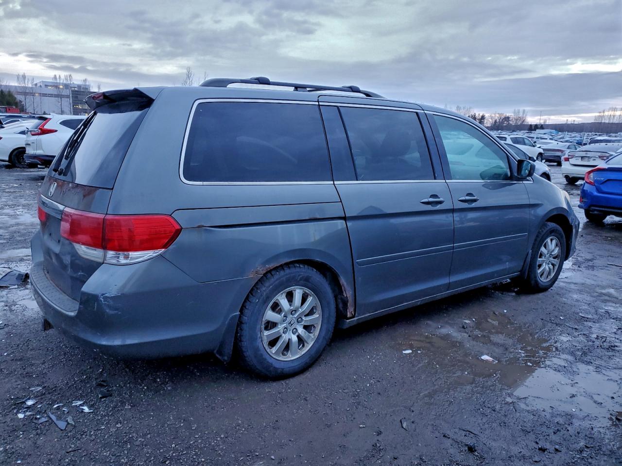 2008 Honda Odyssey Exl Gray vin: 5FNRL38608B506174