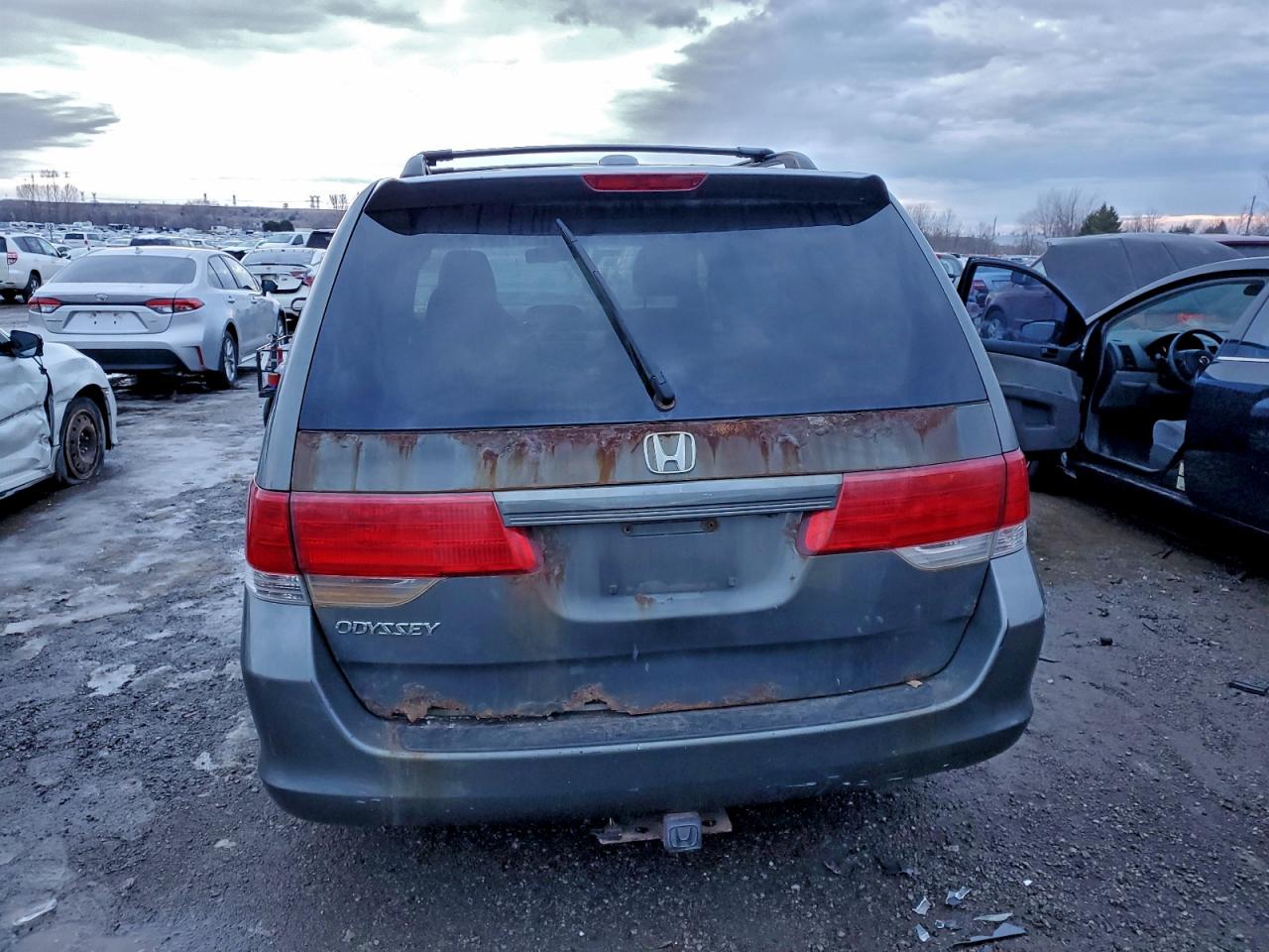 2008 Honda Odyssey Exl Gray vin: 5FNRL38608B506174