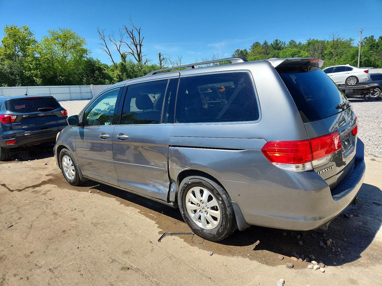 2009 Honda Odyssey Exl Gray vin: 5FNRL38609B030770