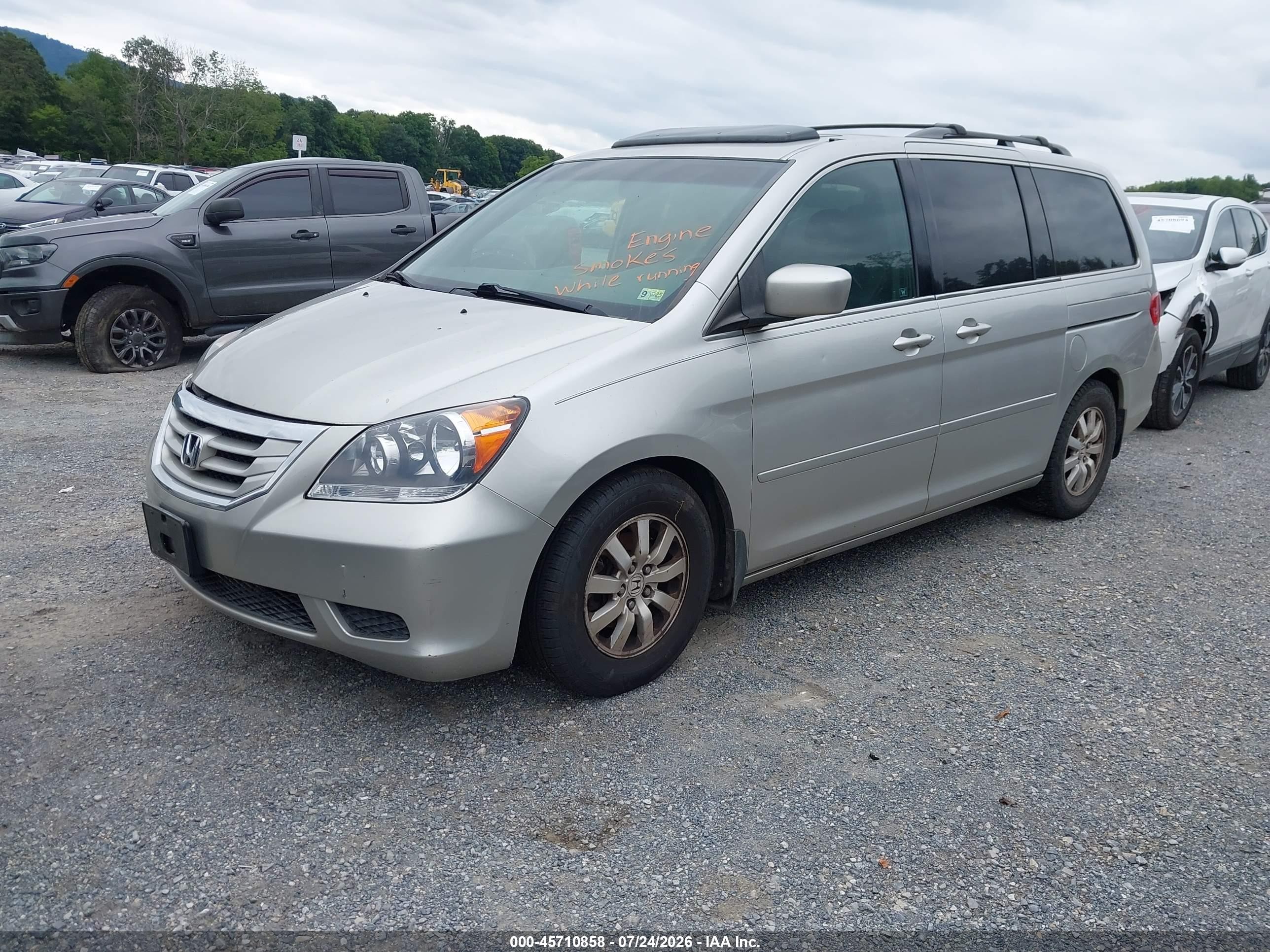 2009 Honda Odyssey Ex-l Серебряный vin: 5FNRL38609B057063