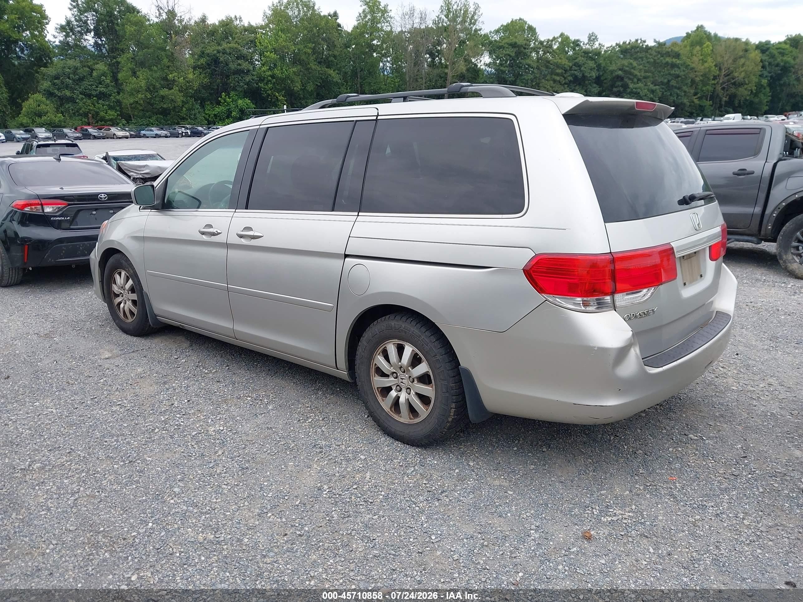 2009 Honda Odyssey Ex-l Серебряный vin: 5FNRL38609B057063