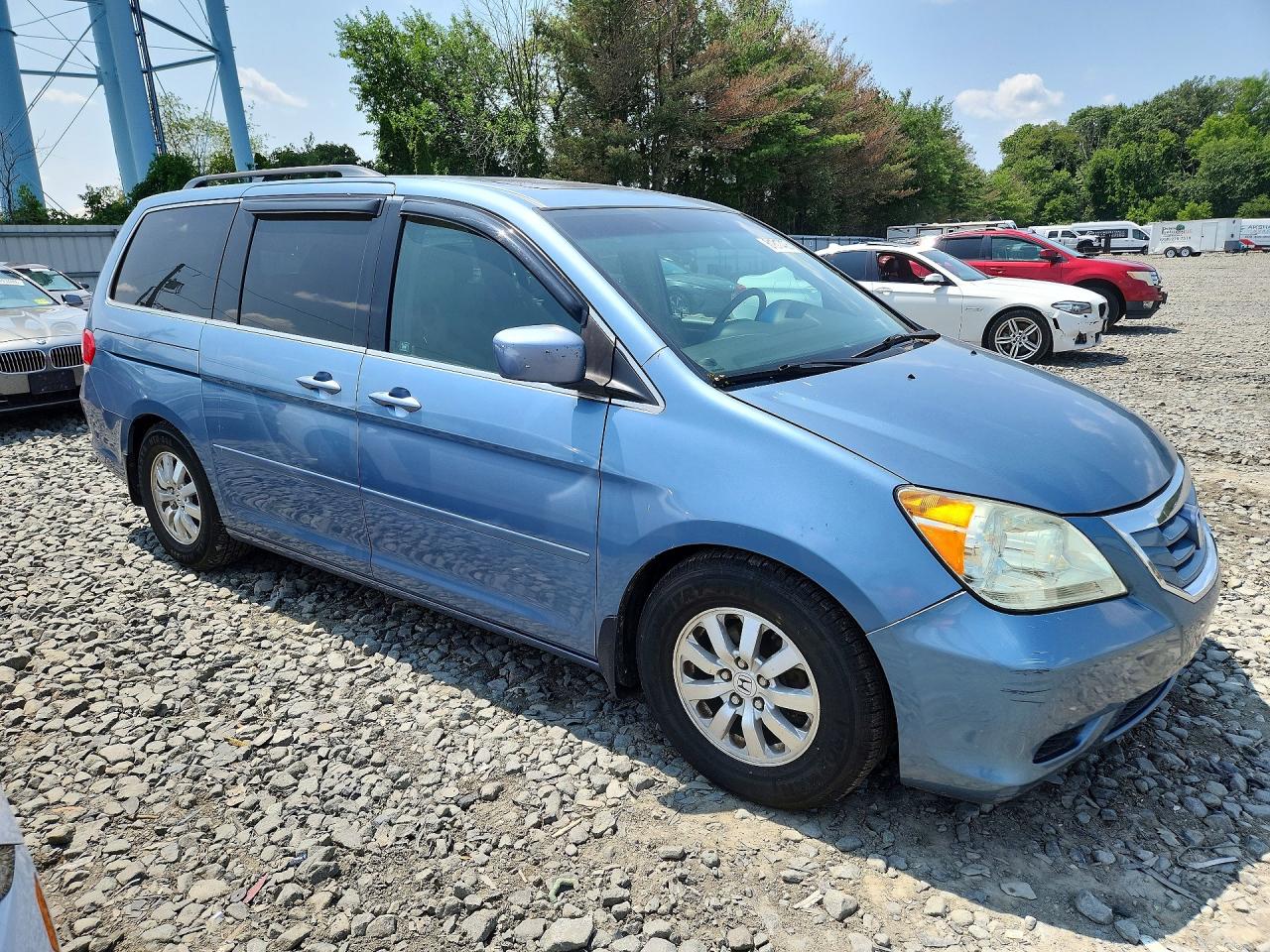 2009 Honda Odyssey Ex (with Leather) Turquoise vin: 5FNRL38609B057757