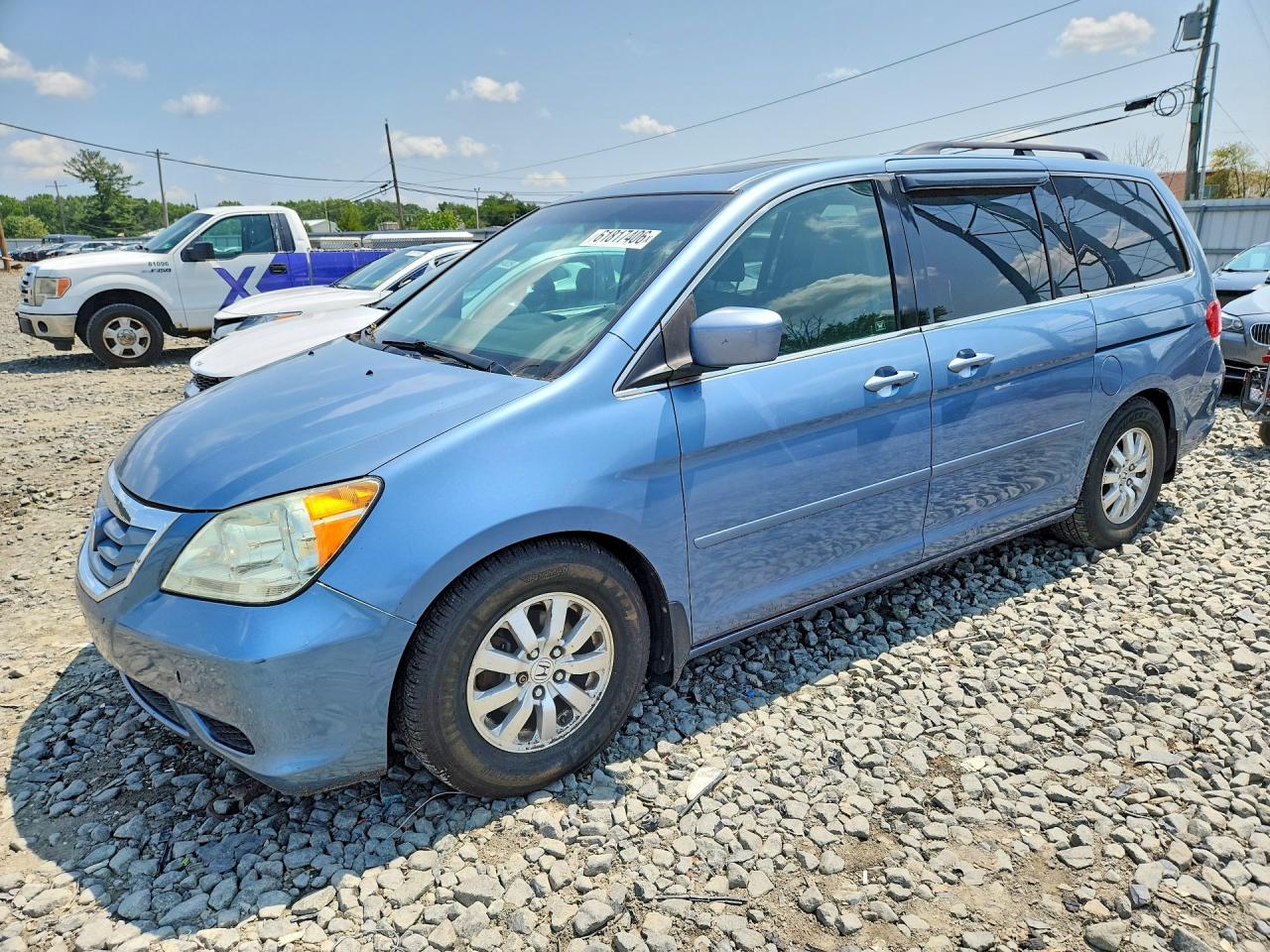 2009 Honda Odyssey Ex (with Leather) Turquoise vin: 5FNRL38609B057757