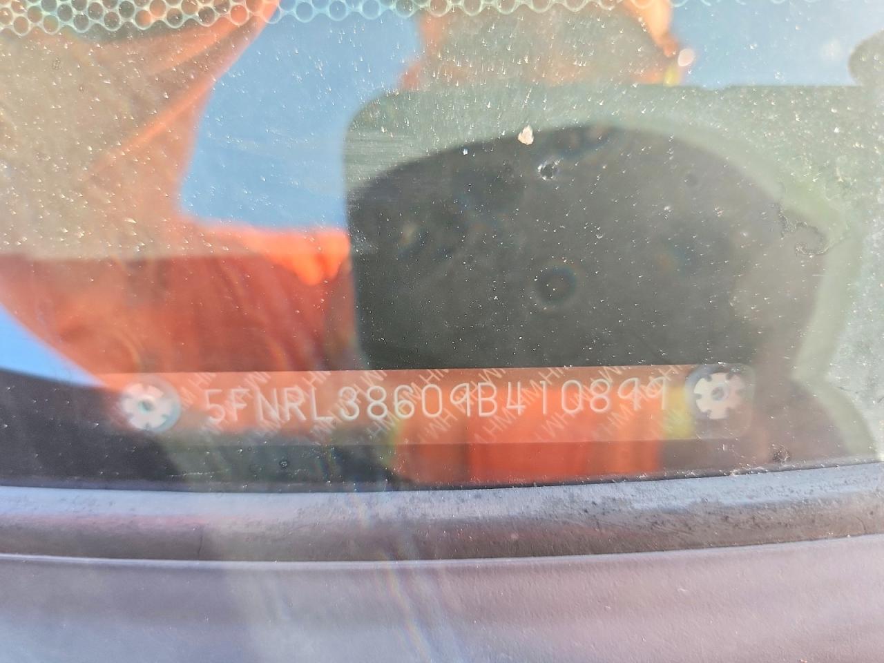 2009 Honda Odyssey Exl Blue vin: 5FNRL38609B410899