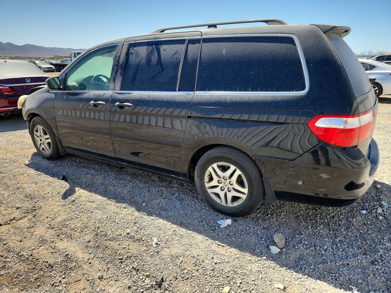 2005 Honda Odyssey Exl Black vin: 5FNRL38615B036247