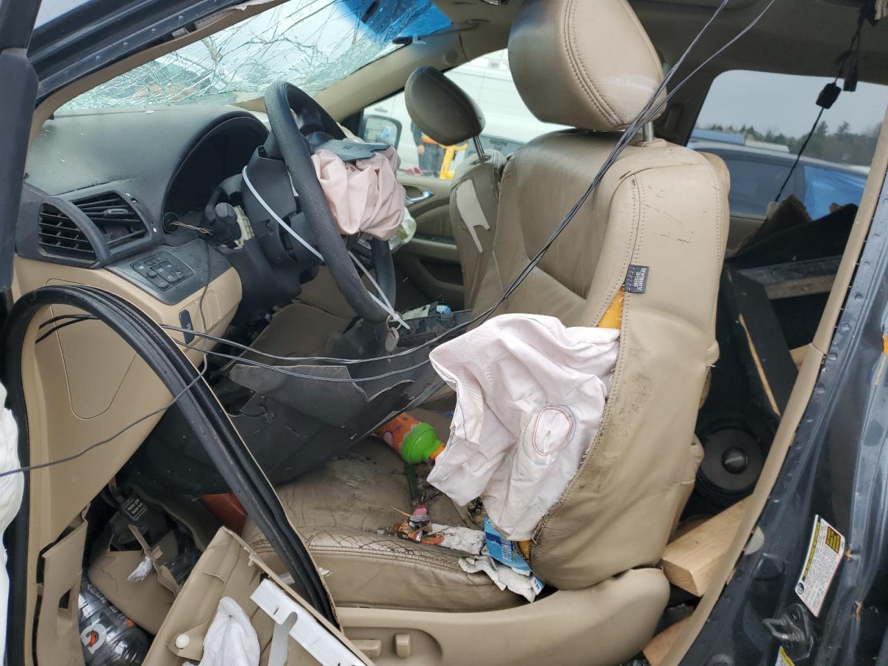 2005 Honda Odyssey Exl Gray vin: 5FNRL38615B408430