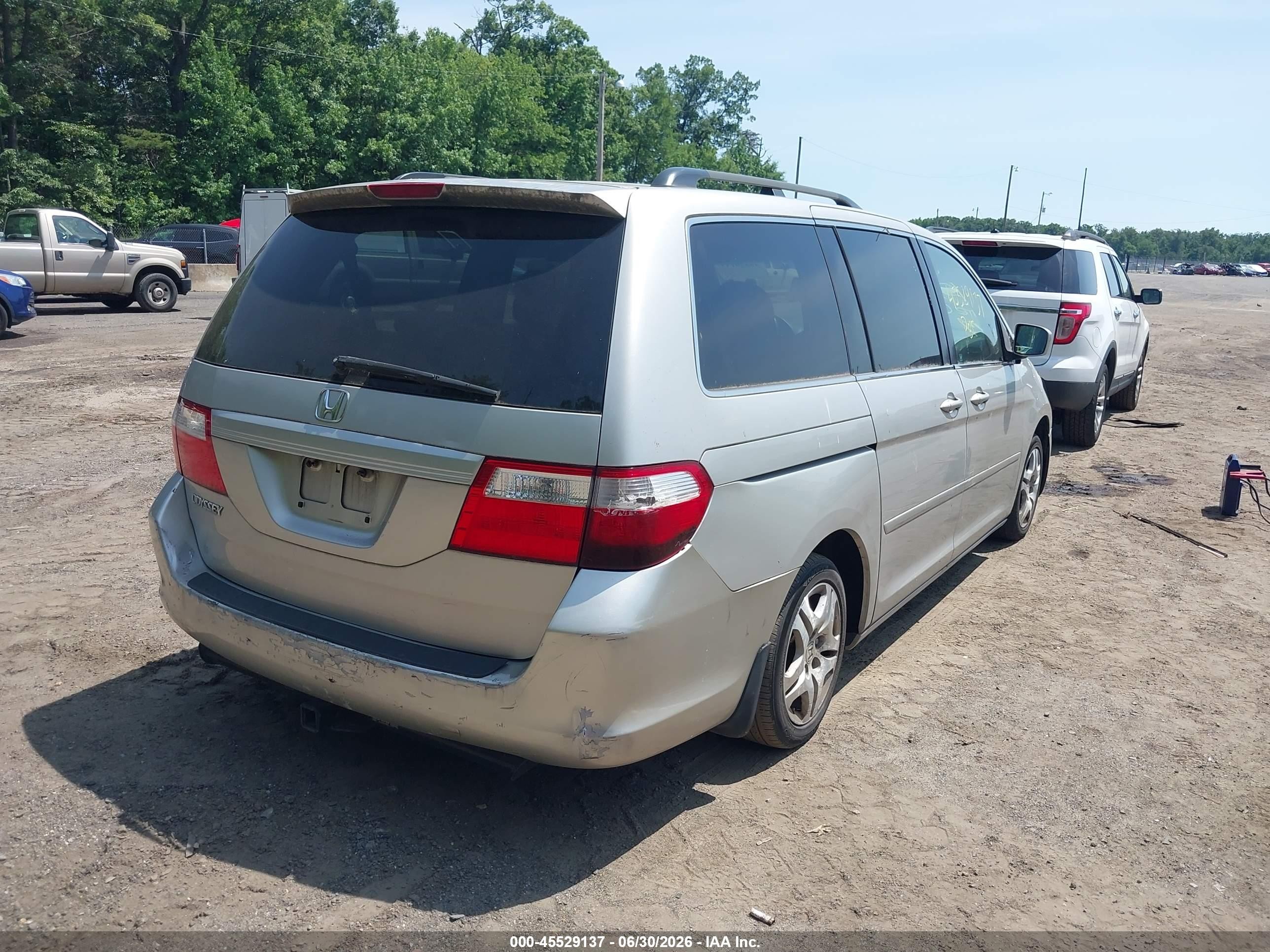 2006 Honda Odyssey Ex-l Silver vin: 5FNRL38616B428596