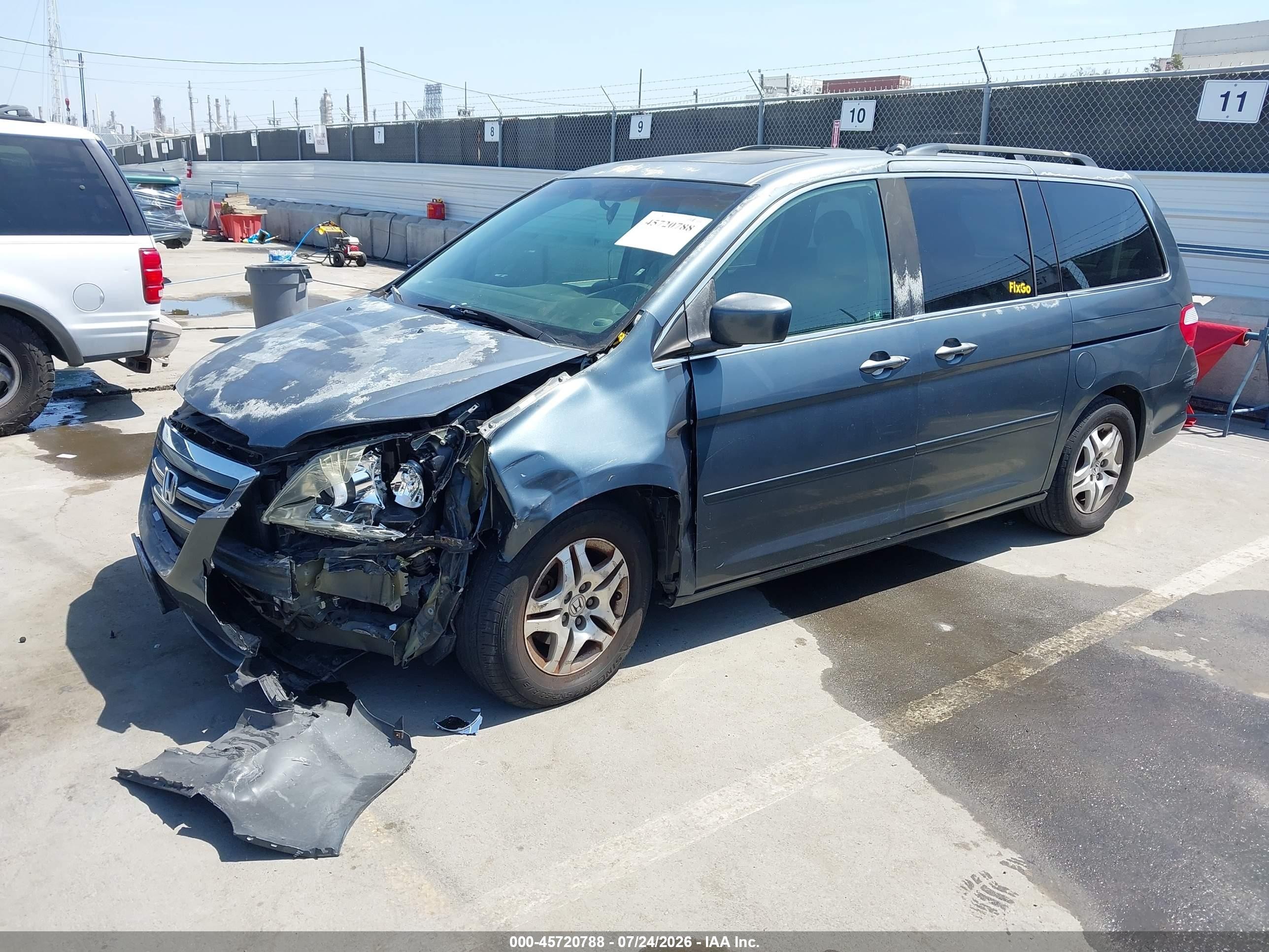 2006 Honda Odyssey Ex-l Blue vin: 5FNRL38616B436262