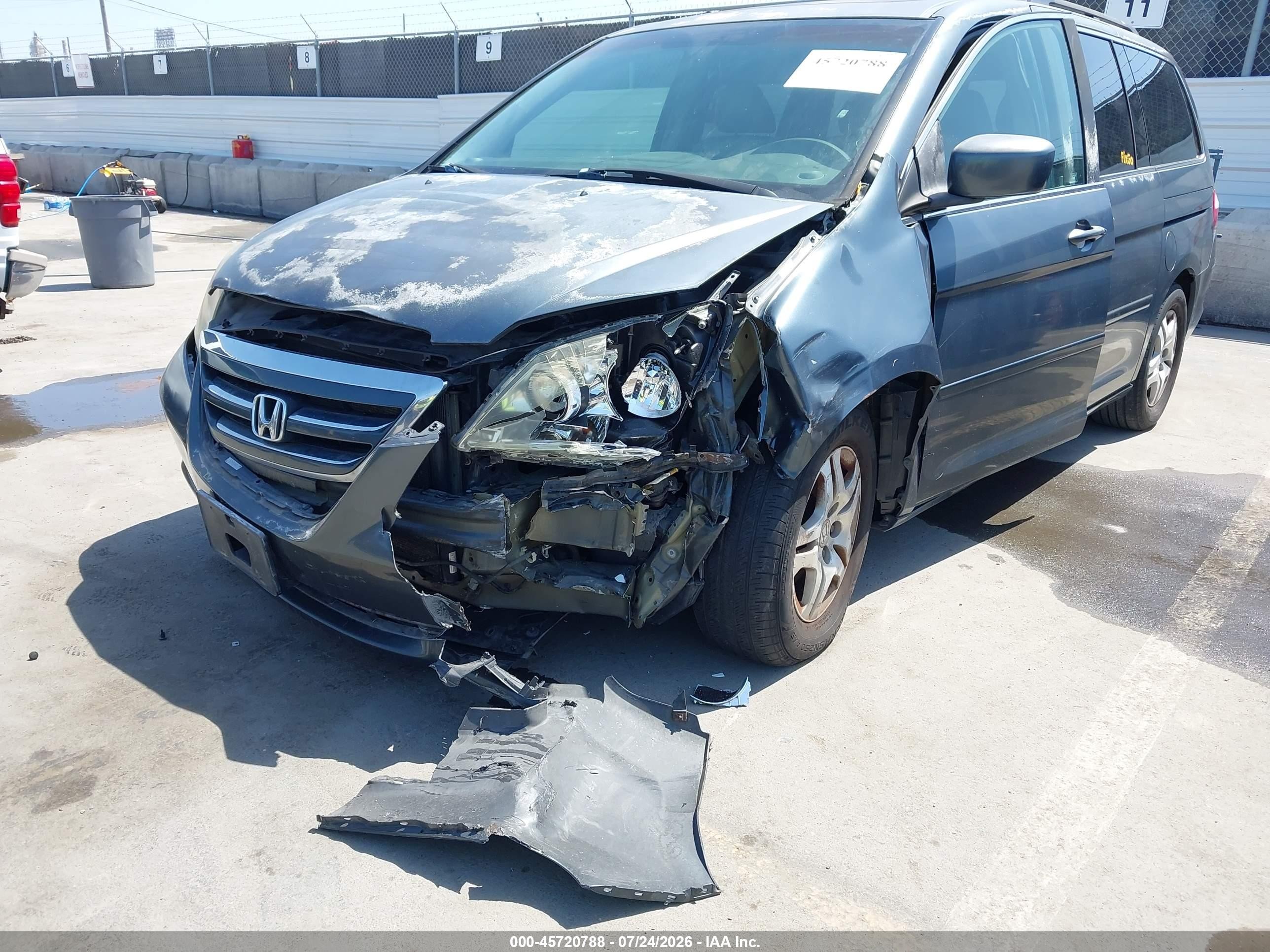 2006 Honda Odyssey Ex-l Blue vin: 5FNRL38616B436262