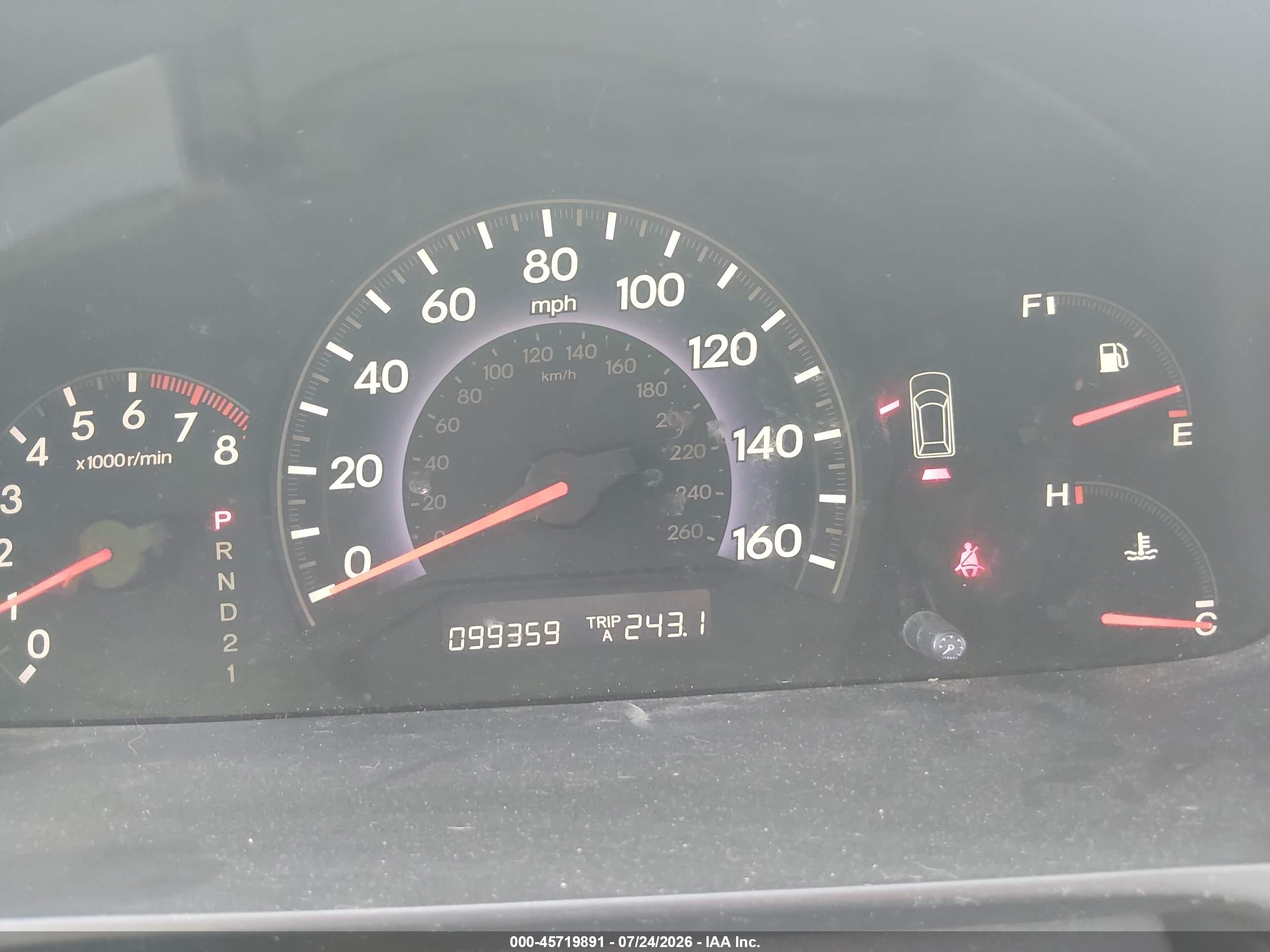 2007 Honda Odyssey Ex-l Light Blue vin: 5FNRL38617B033836
