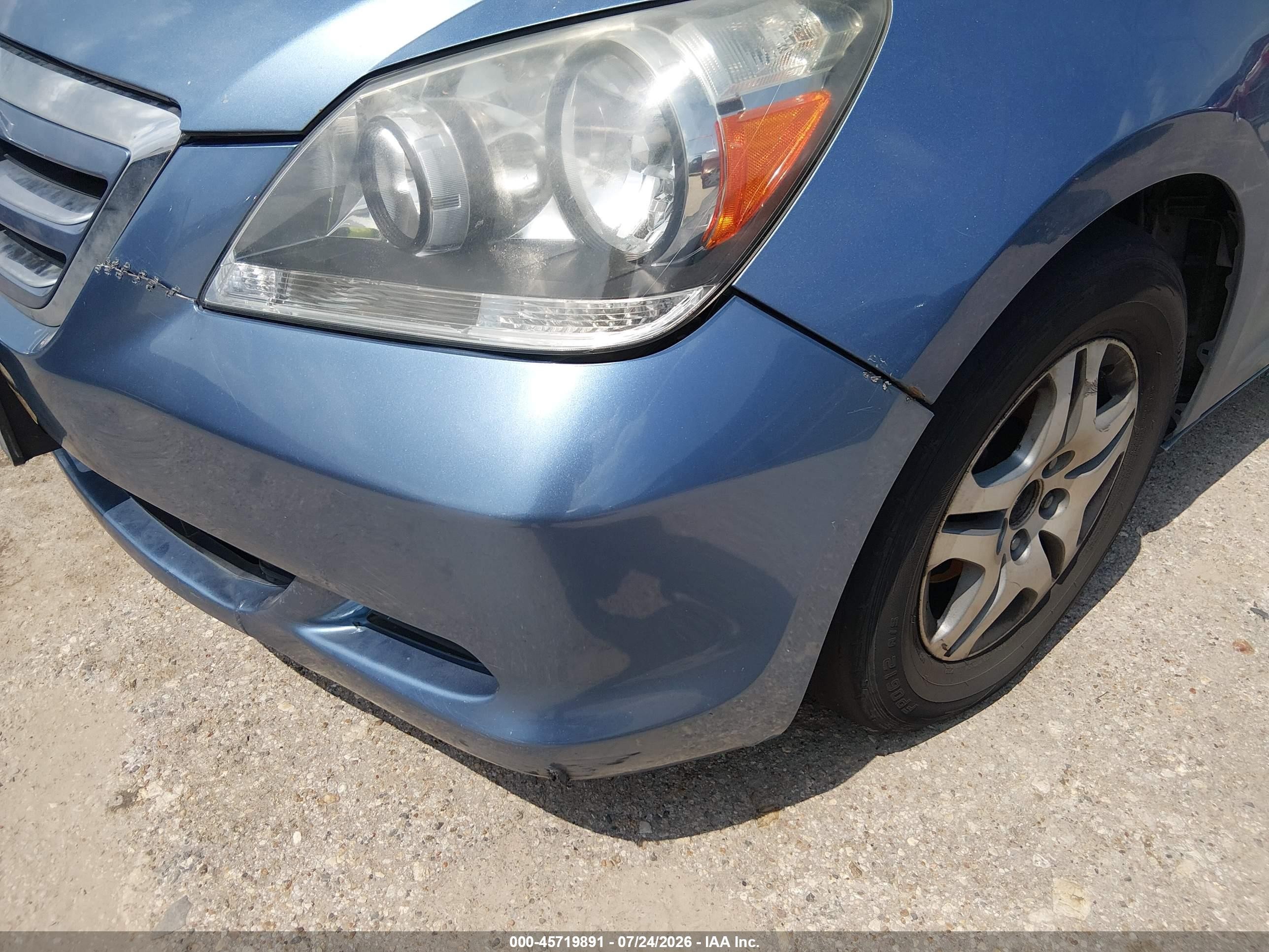 2007 Honda Odyssey Ex-l Light Blue vin: 5FNRL38617B033836