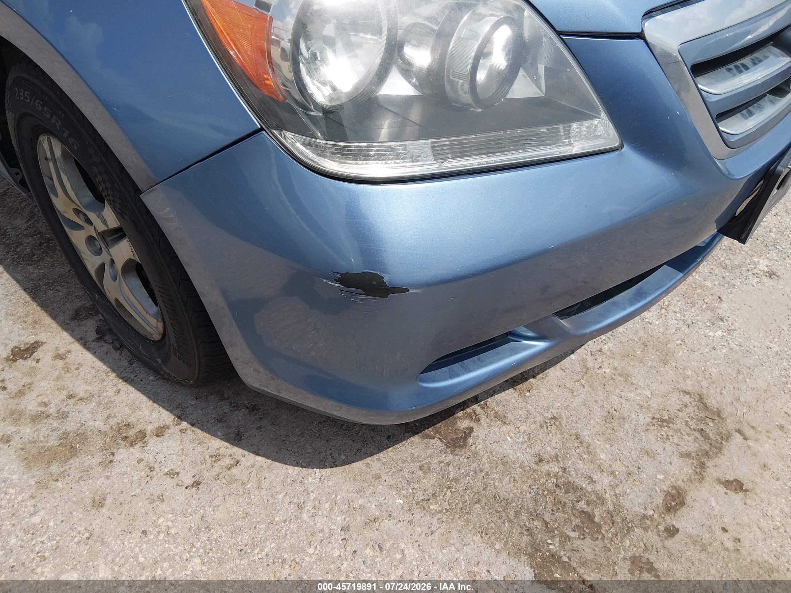 2007 Honda Odyssey Ex-l Light Blue vin: 5FNRL38617B033836