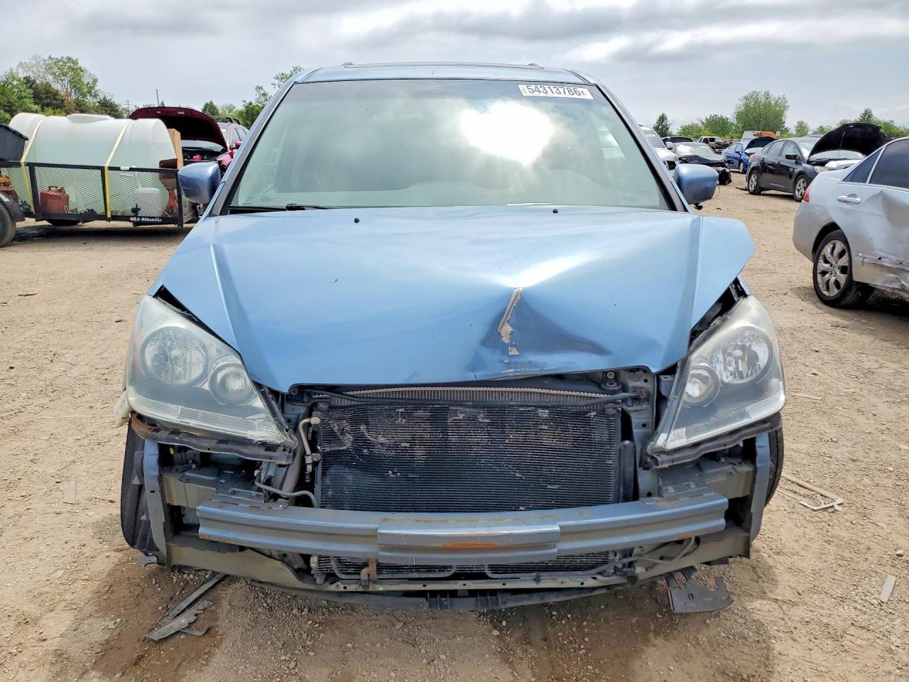 2007 Honda Odyssey Exl Blue vin: 5FNRL38617B101195
