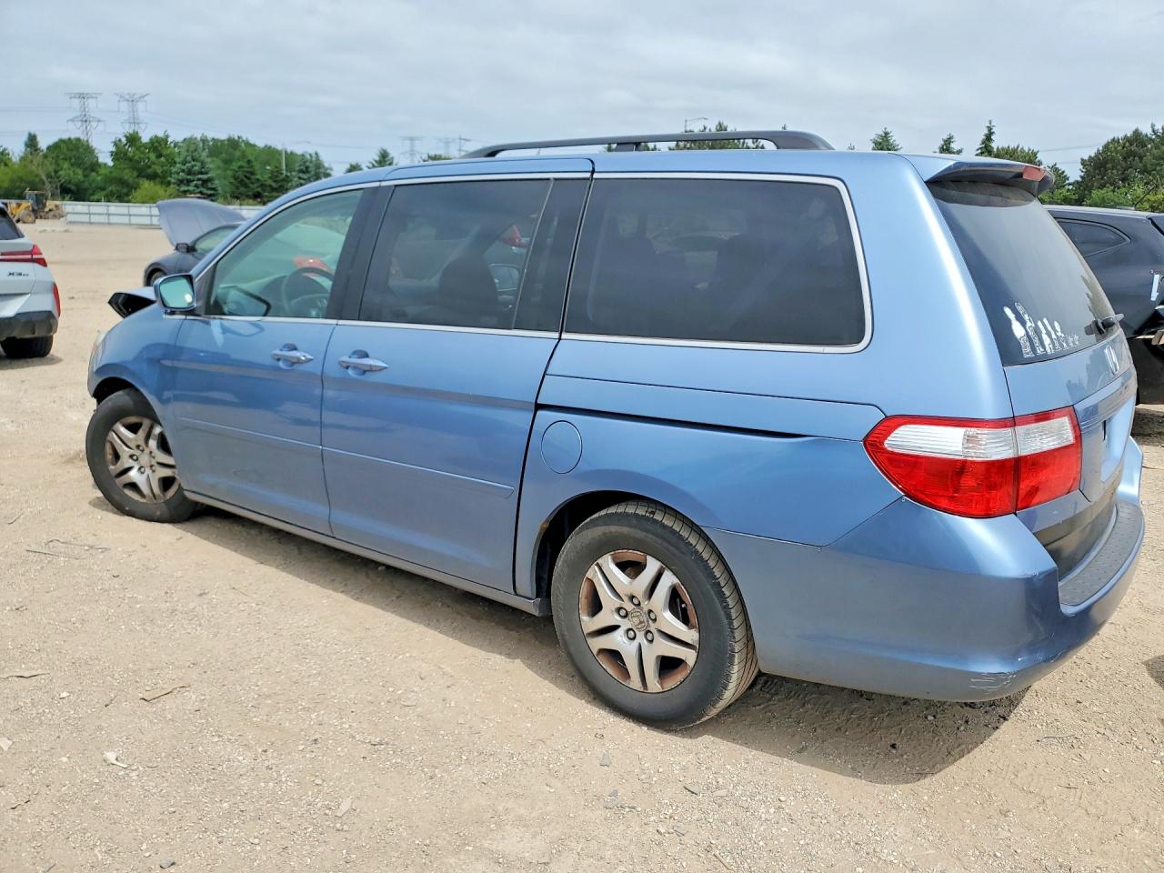 2007 Honda Odyssey Exl Blue vin: 5FNRL38617B101195