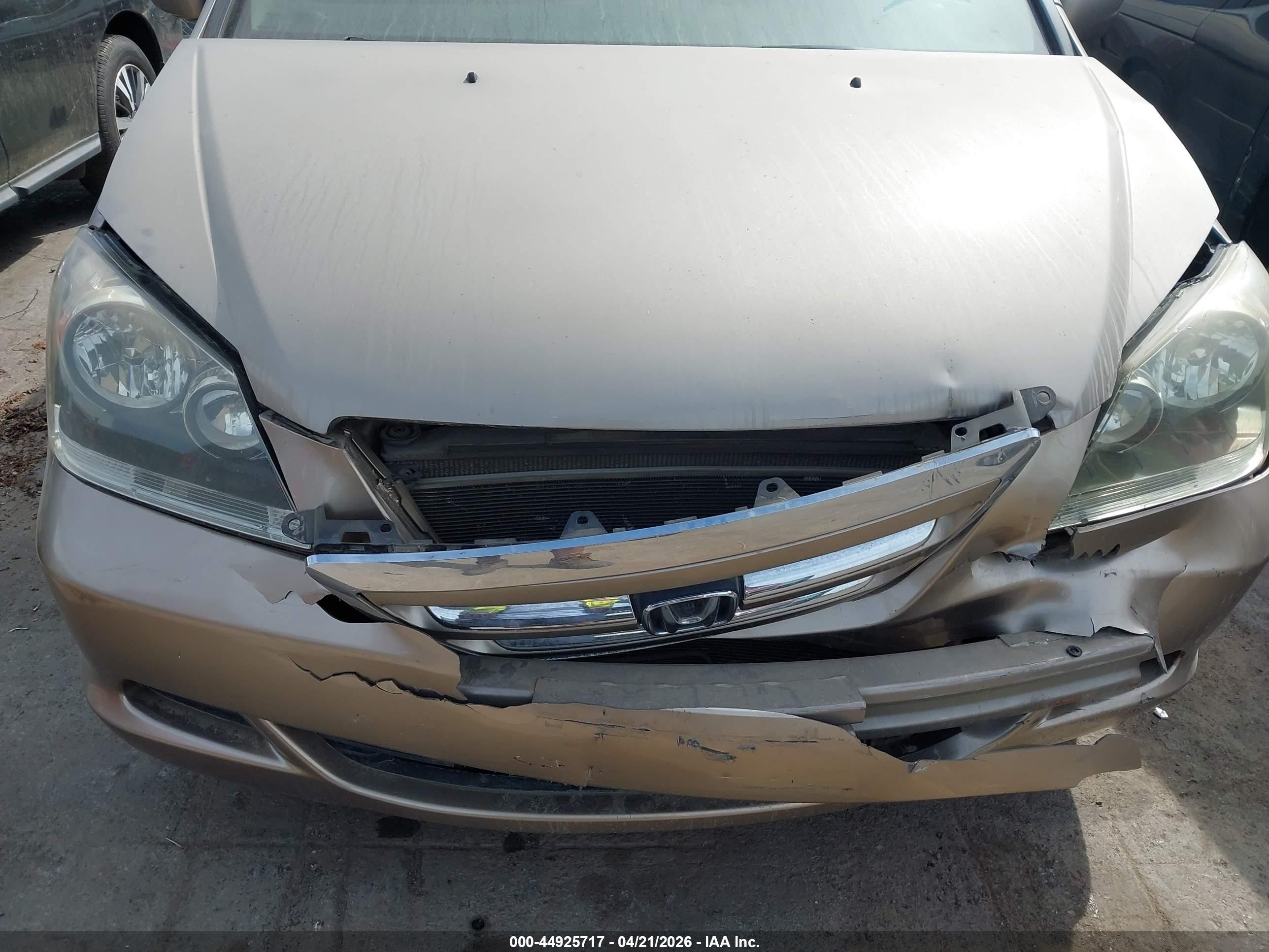 2007 Honda Odyssey Ex-l Gold vin: 5FNRL38617B104291