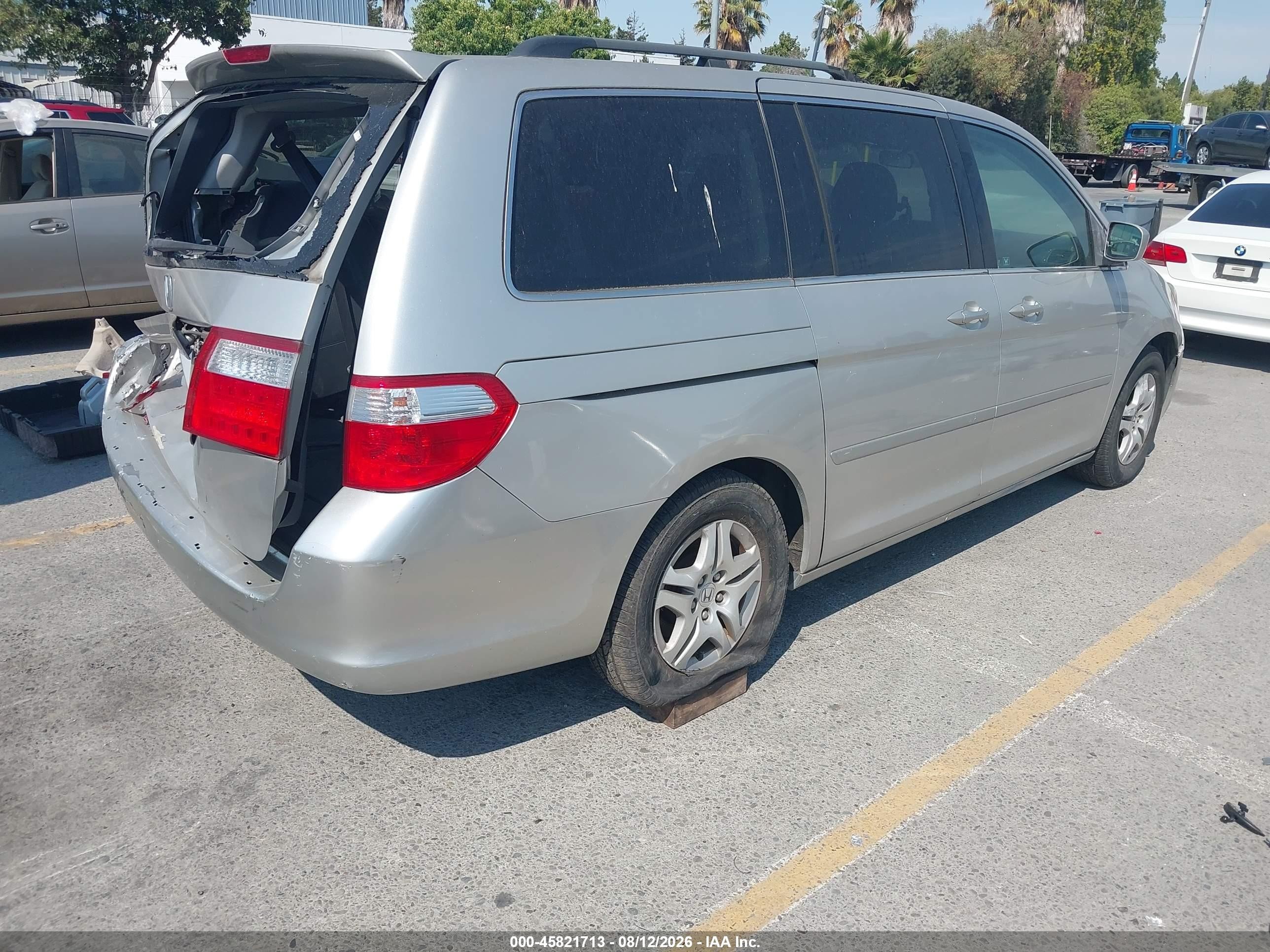 2007 Honda Odyssey Ex-l Beige vin: 5FNRL38617B127960