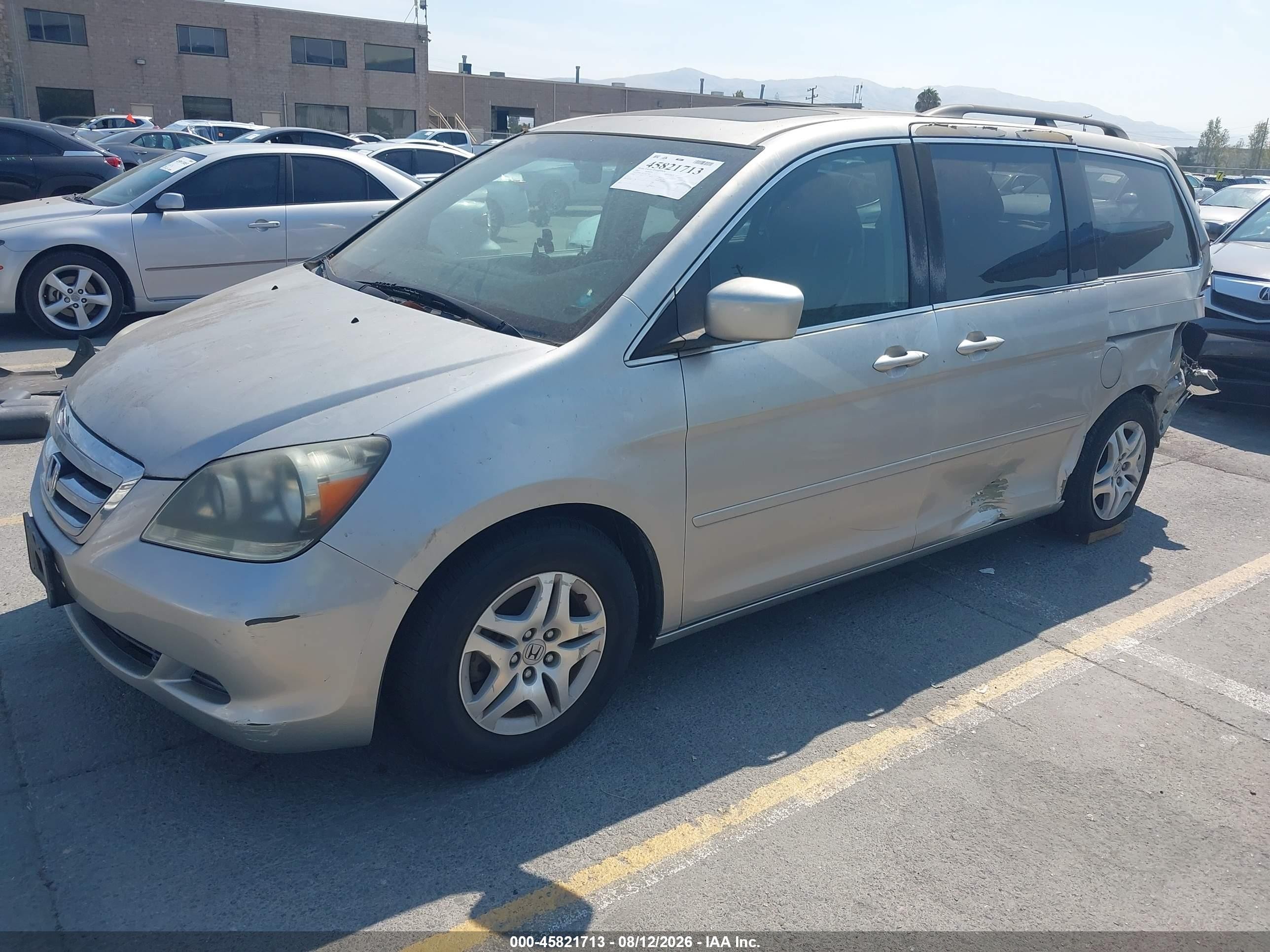 2007 Honda Odyssey Ex-l Beige vin: 5FNRL38617B127960