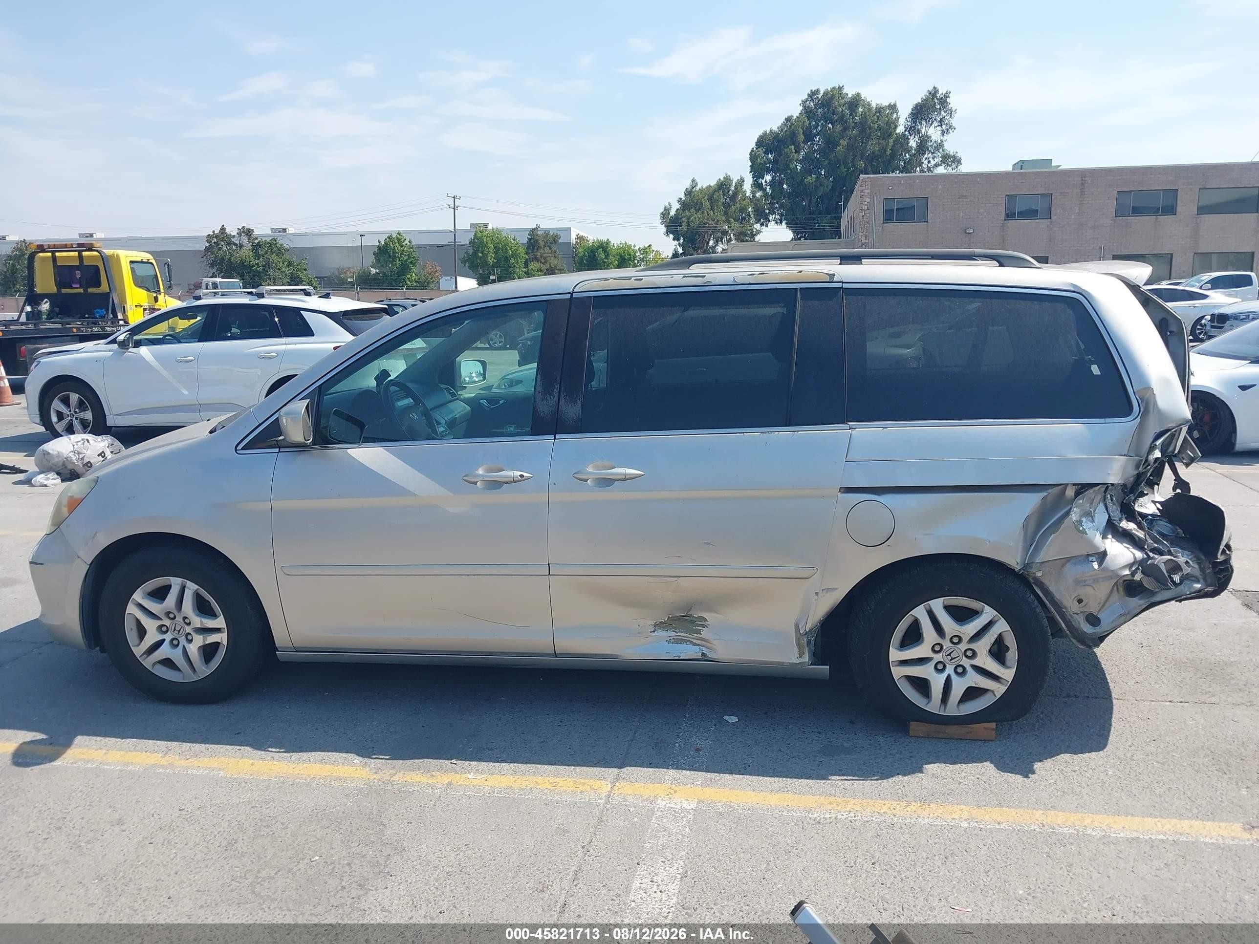 2007 Honda Odyssey Ex-l Beige vin: 5FNRL38617B127960