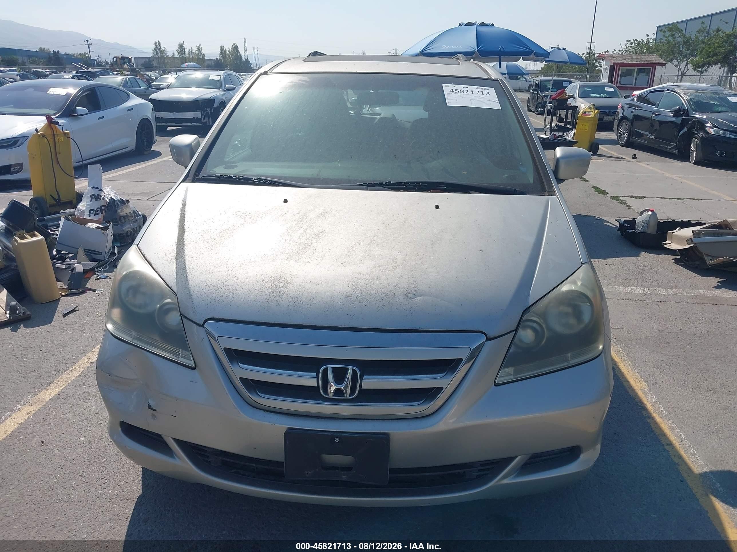 2007 Honda Odyssey Ex-l Beige vin: 5FNRL38617B127960