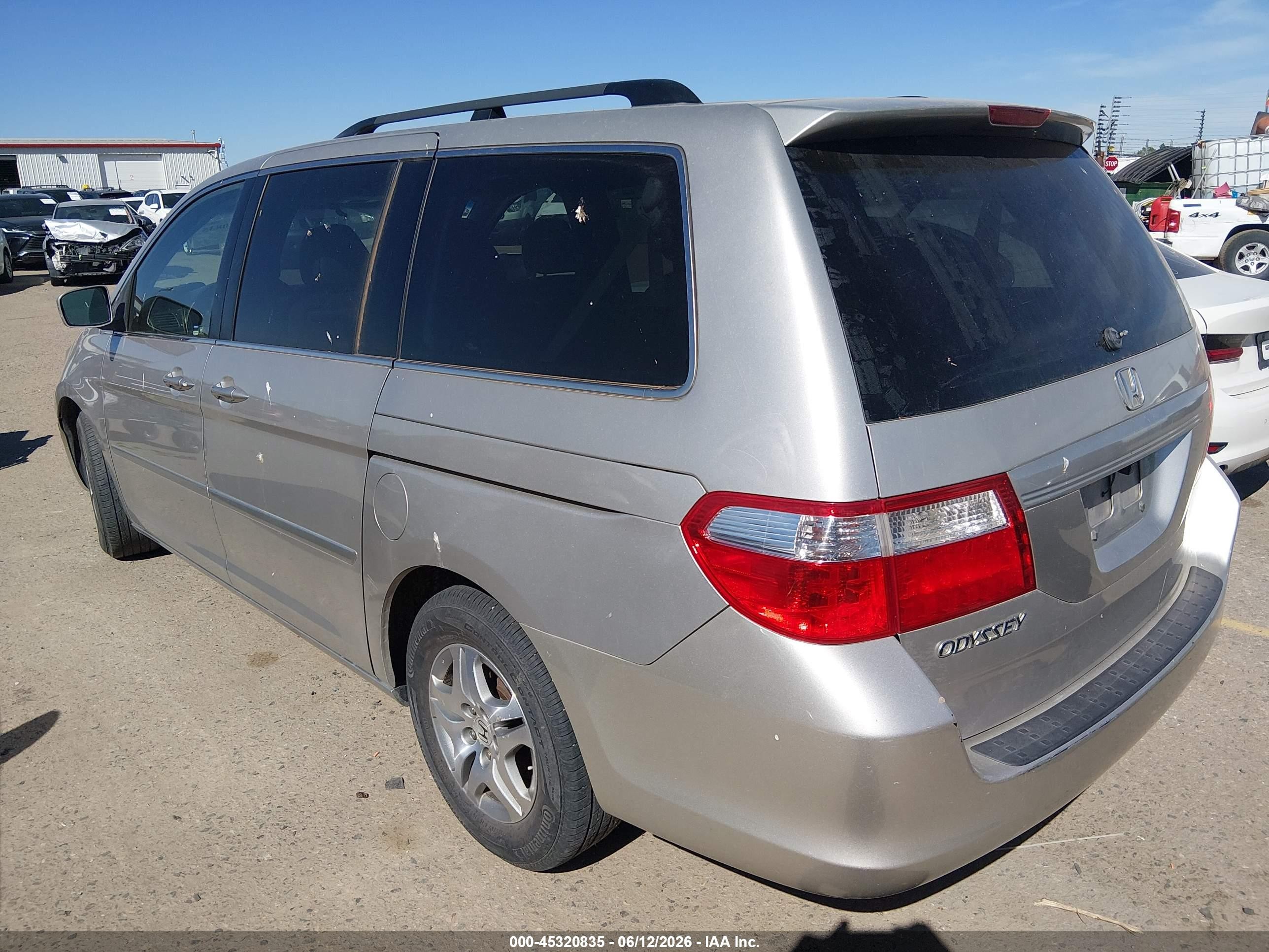 2007 Honda Odyssey Ex-l Tan vin: 5FNRL38617B400847