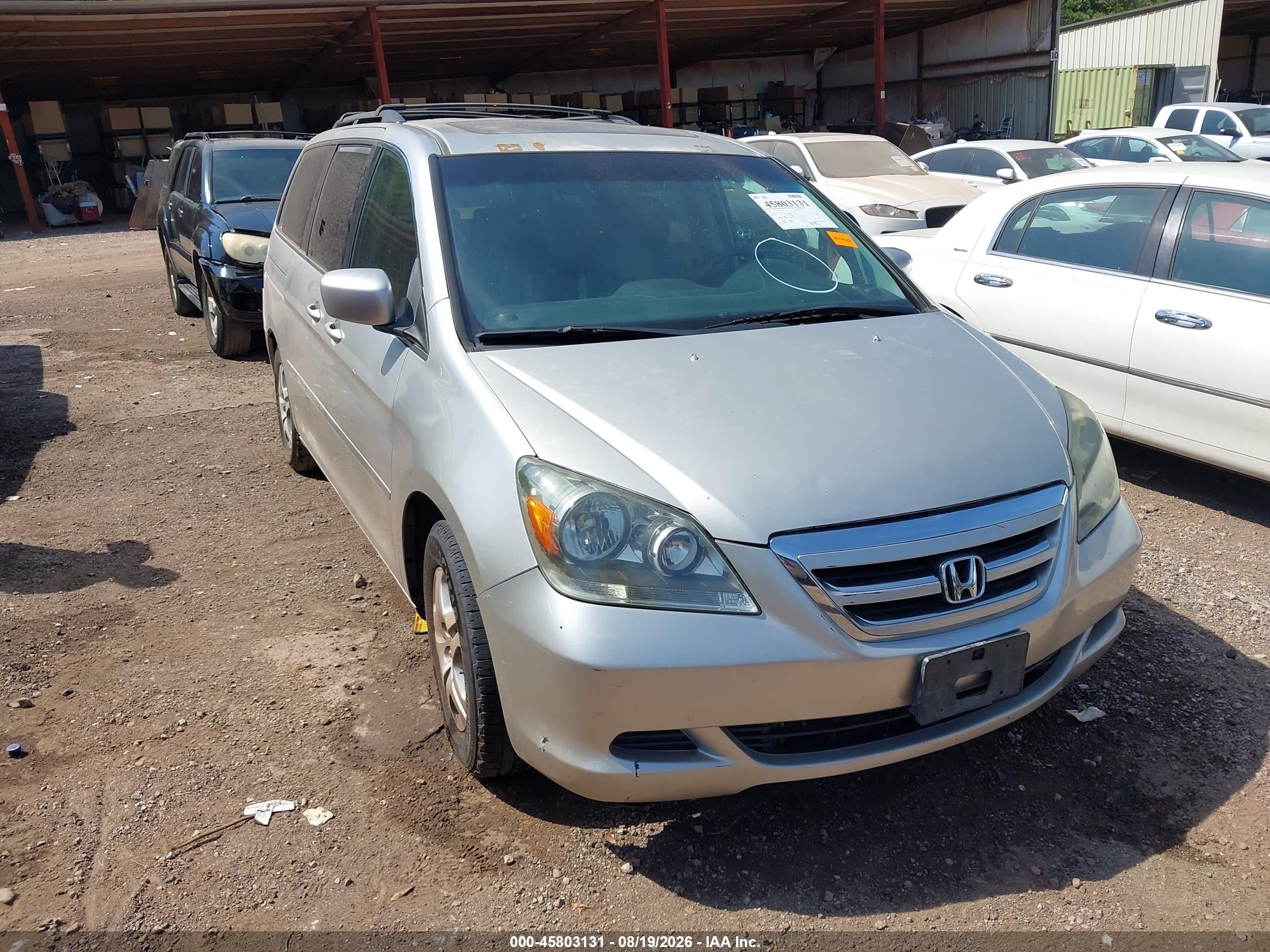 2007 Honda Odyssey Ex-l Brown vin: 5FNRL38617B416983