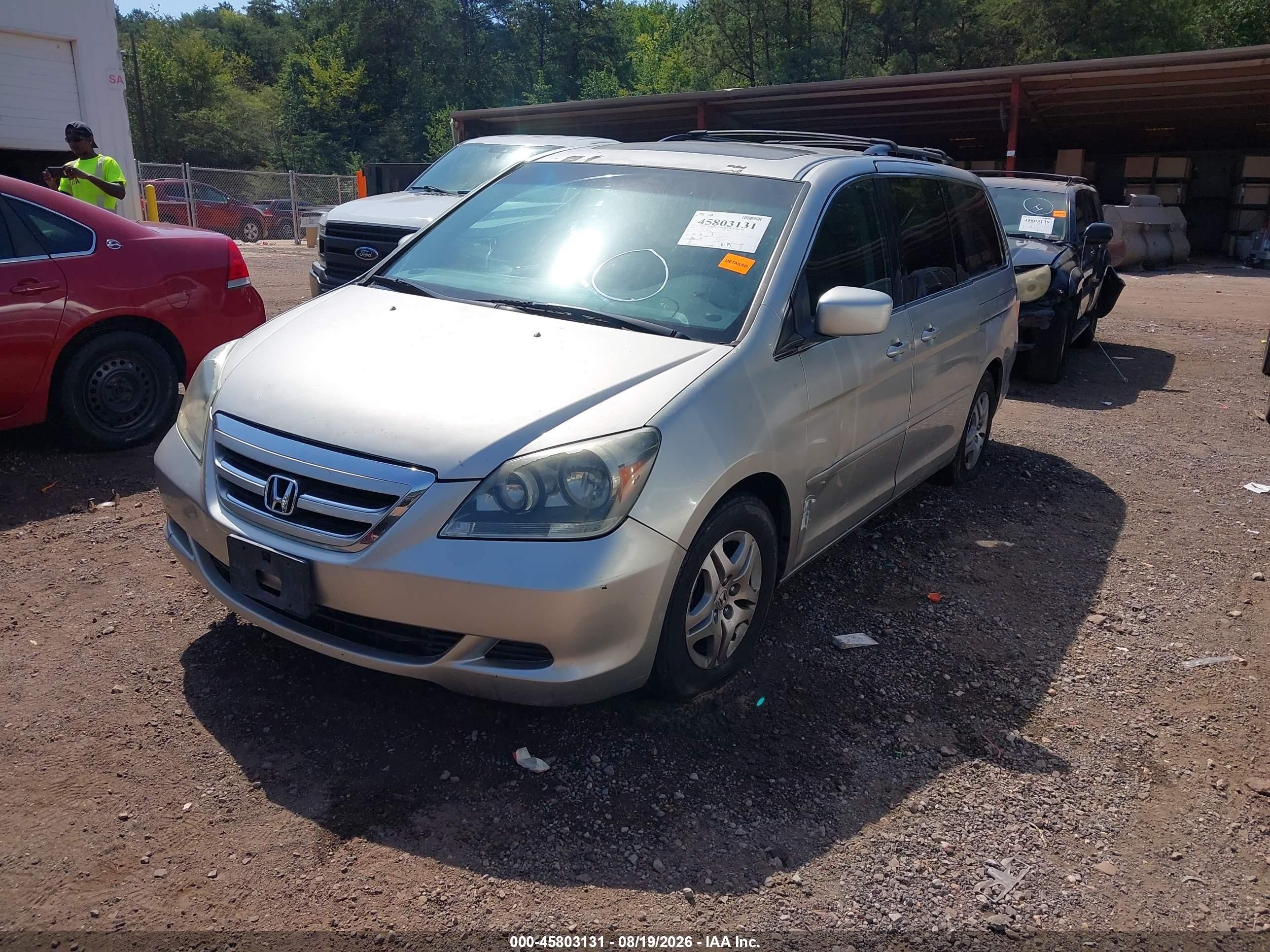 2007 Honda Odyssey Ex-l Brown vin: 5FNRL38617B416983