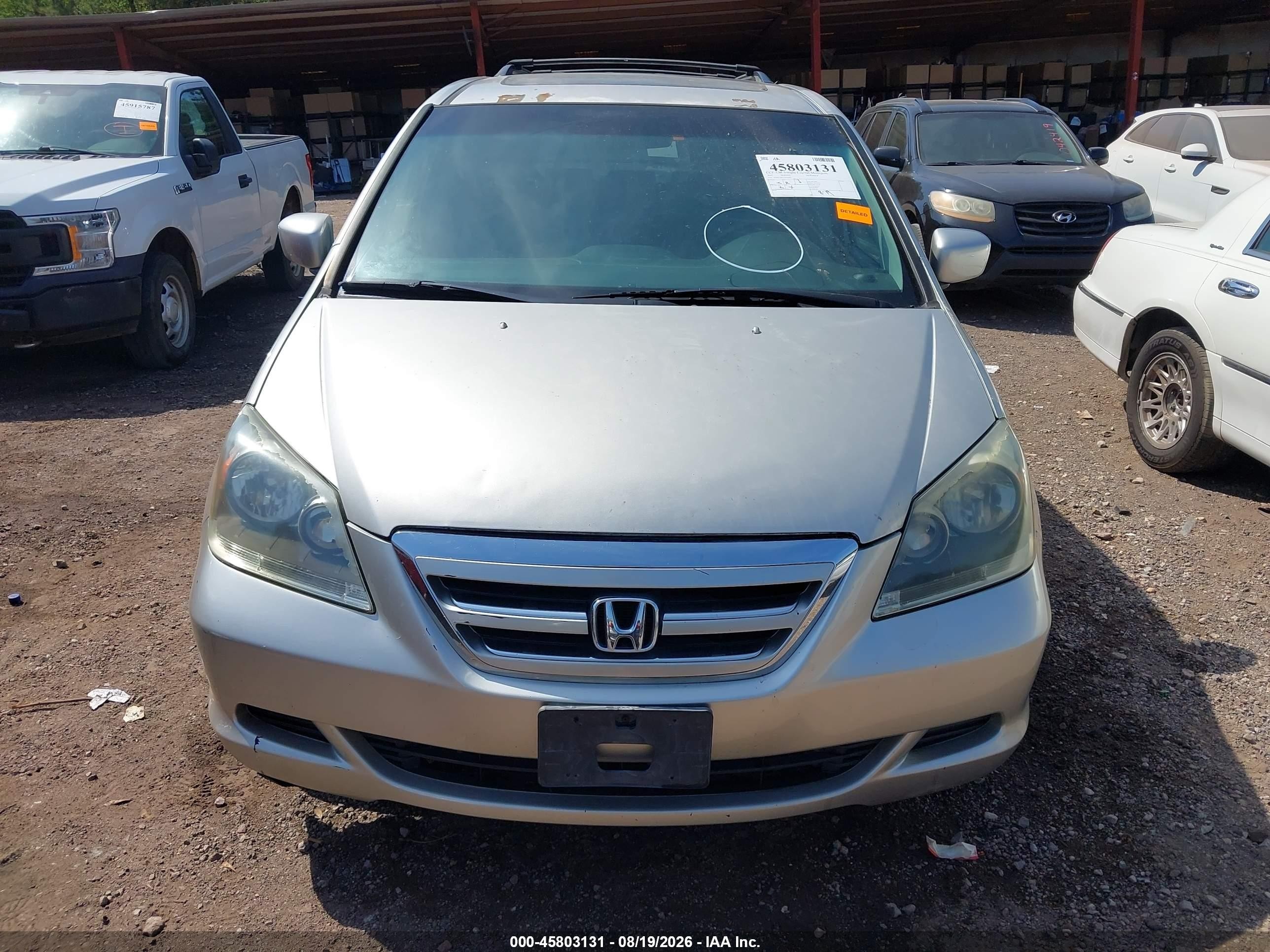 2007 Honda Odyssey Ex-l Brown vin: 5FNRL38617B416983