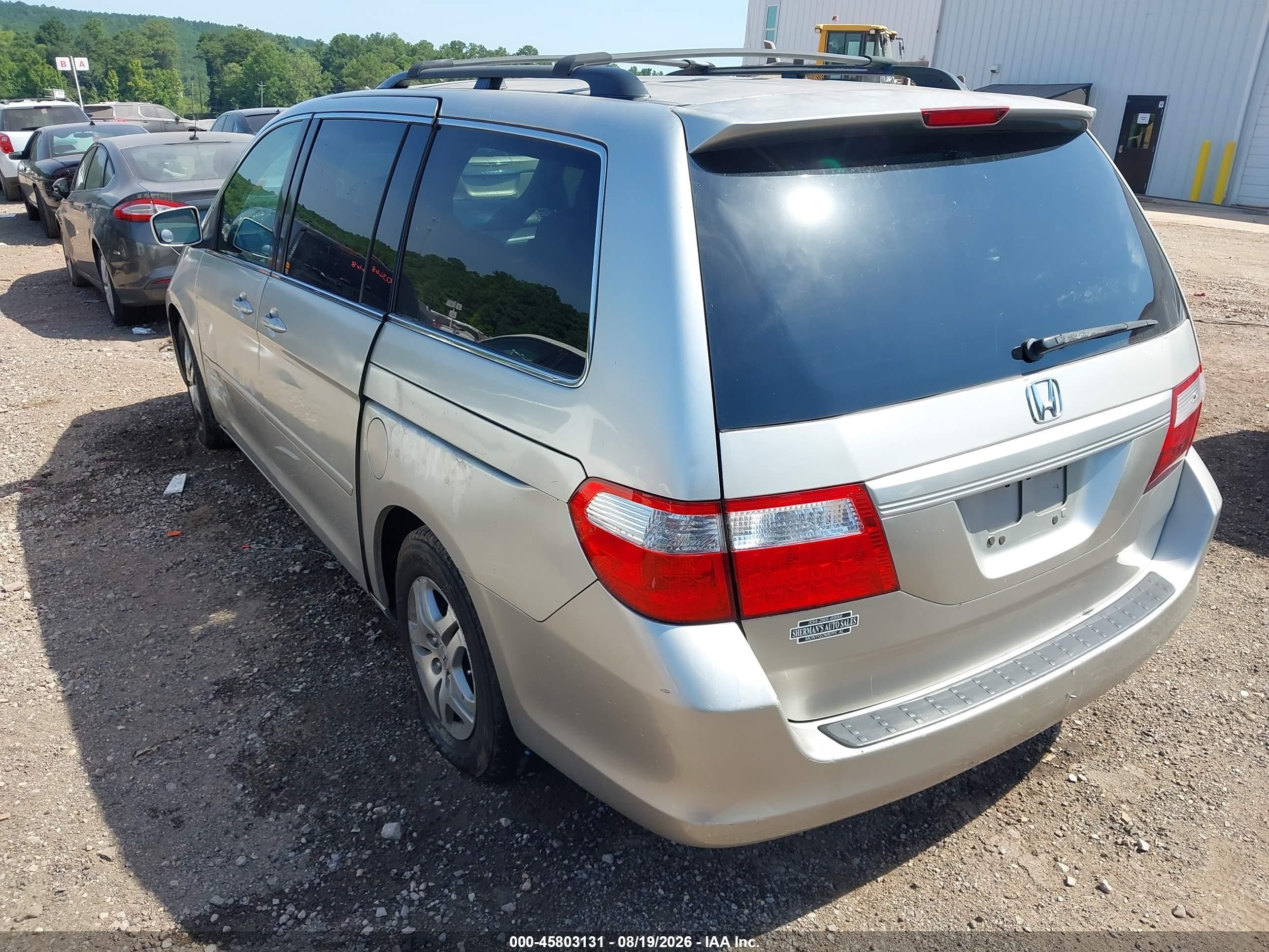 2007 Honda Odyssey Ex-l Brown vin: 5FNRL38617B416983