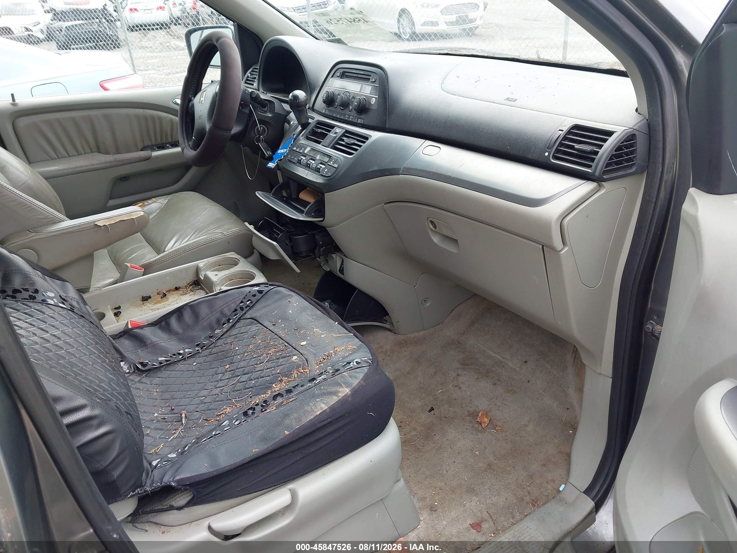 2007 Honda Odyssey Ex-l Gray vin: 5FNRL38617B453354
