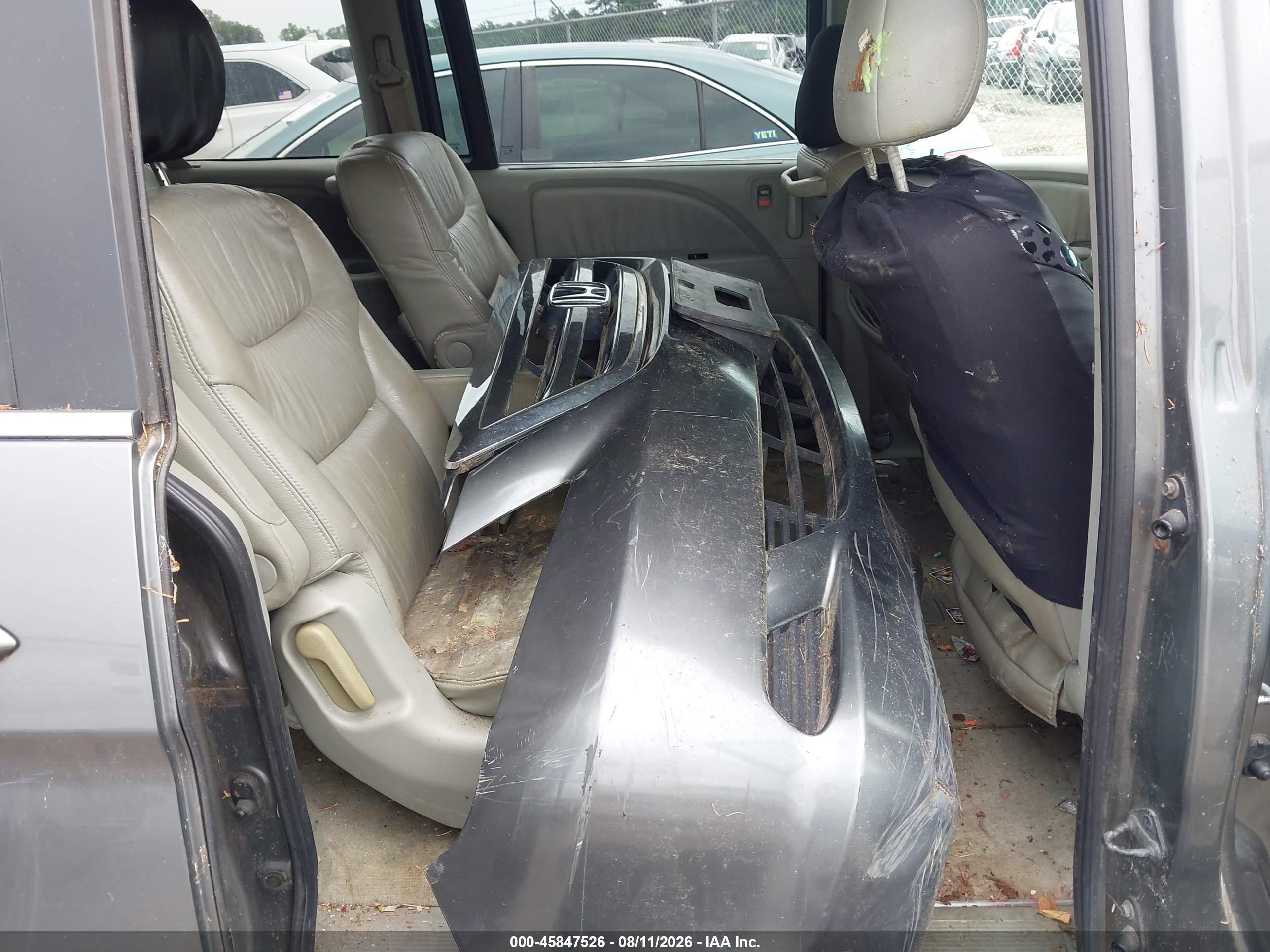 2007 Honda Odyssey Ex-l Gray vin: 5FNRL38617B453354