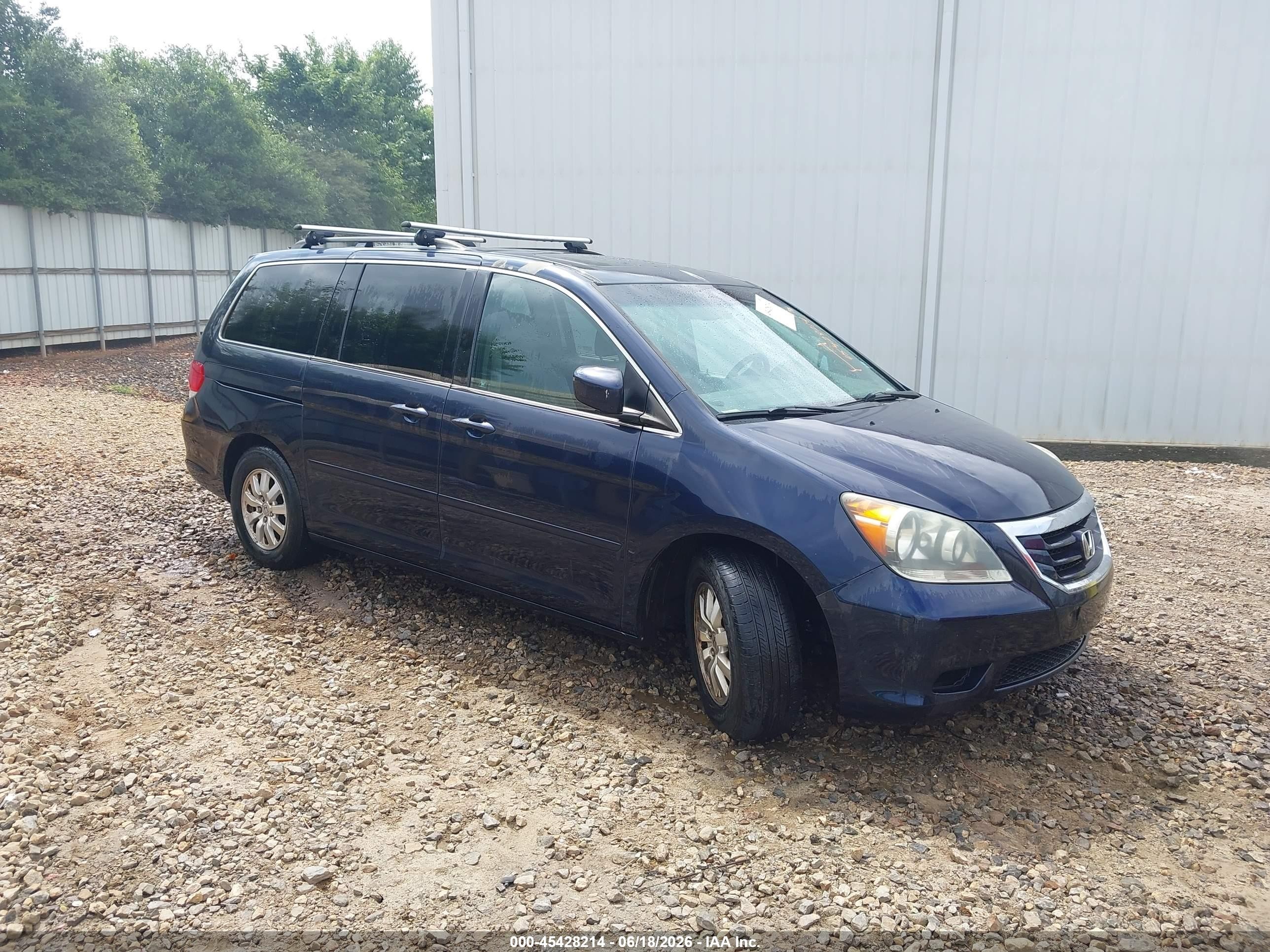 2008 Honda Odyssey Ex-l Blue vin: 5FNRL38618B037158