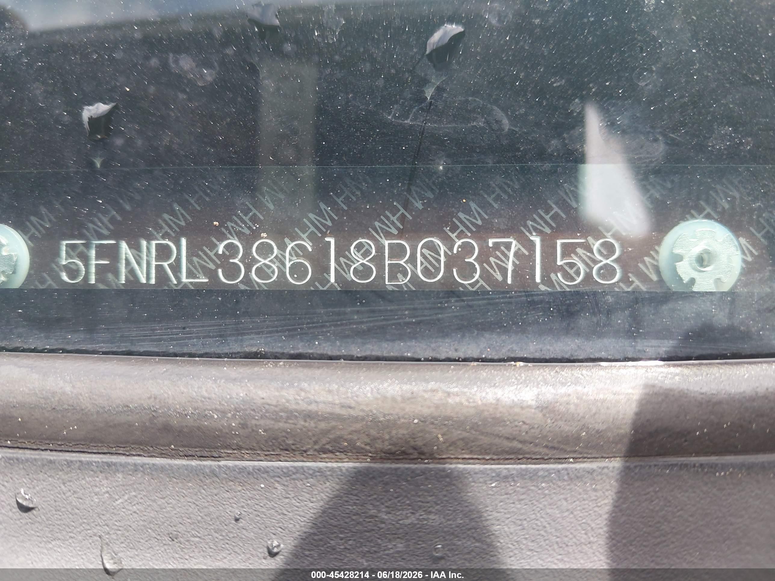2008 Honda Odyssey Ex-l Blue vin: 5FNRL38618B037158