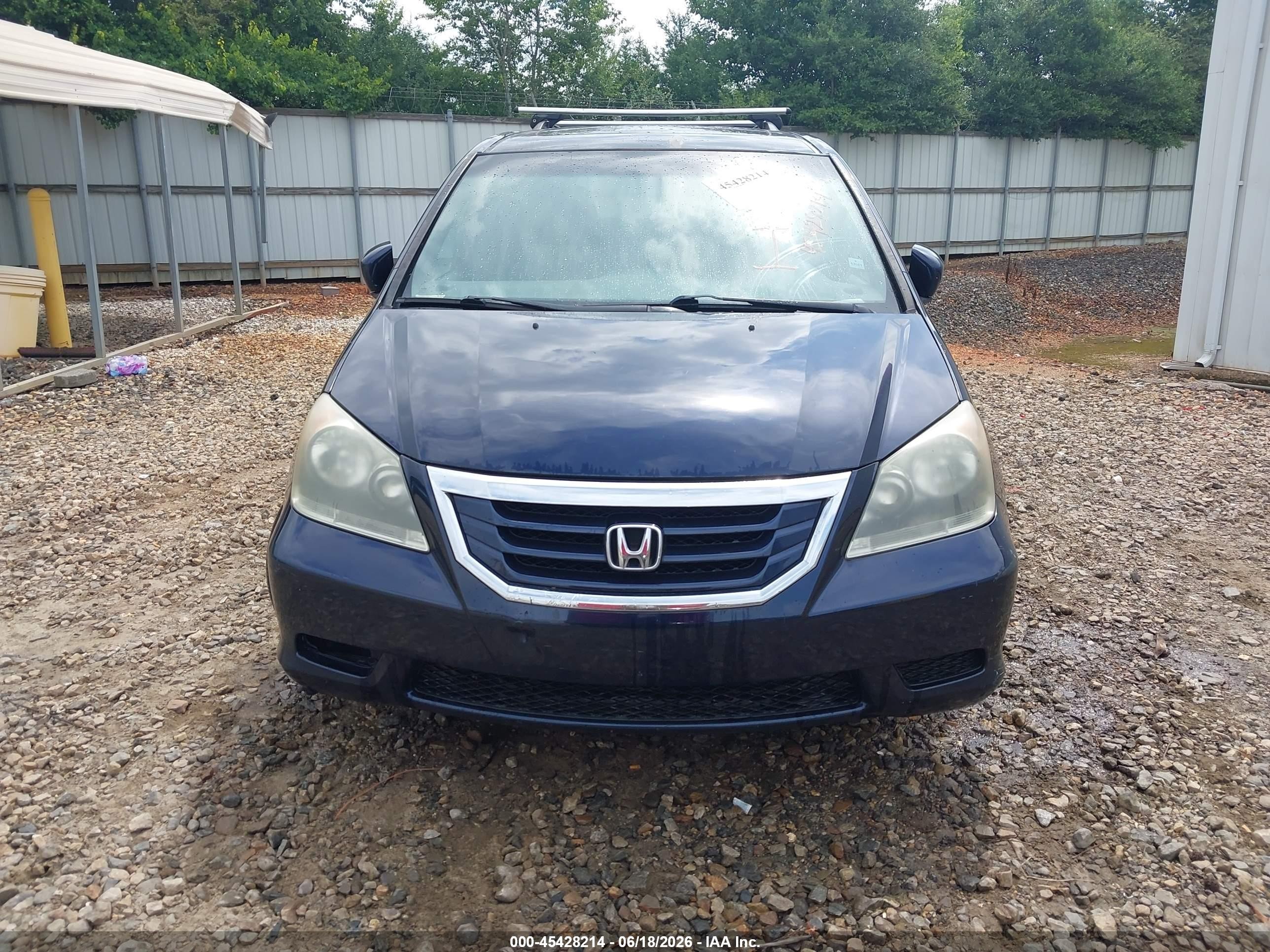 2008 Honda Odyssey Ex-l Blue vin: 5FNRL38618B037158