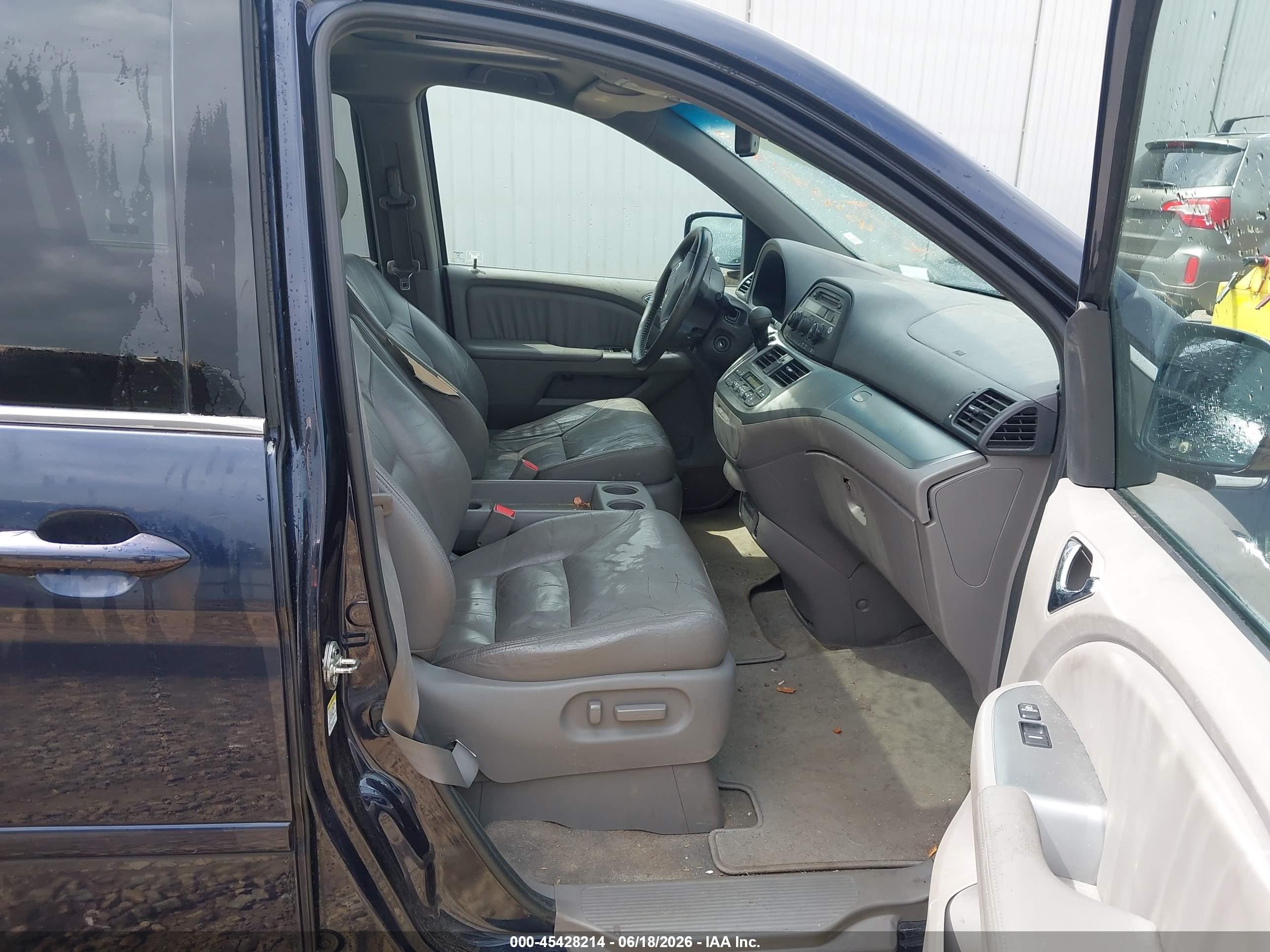 2008 Honda Odyssey Ex-l Blue vin: 5FNRL38618B037158
