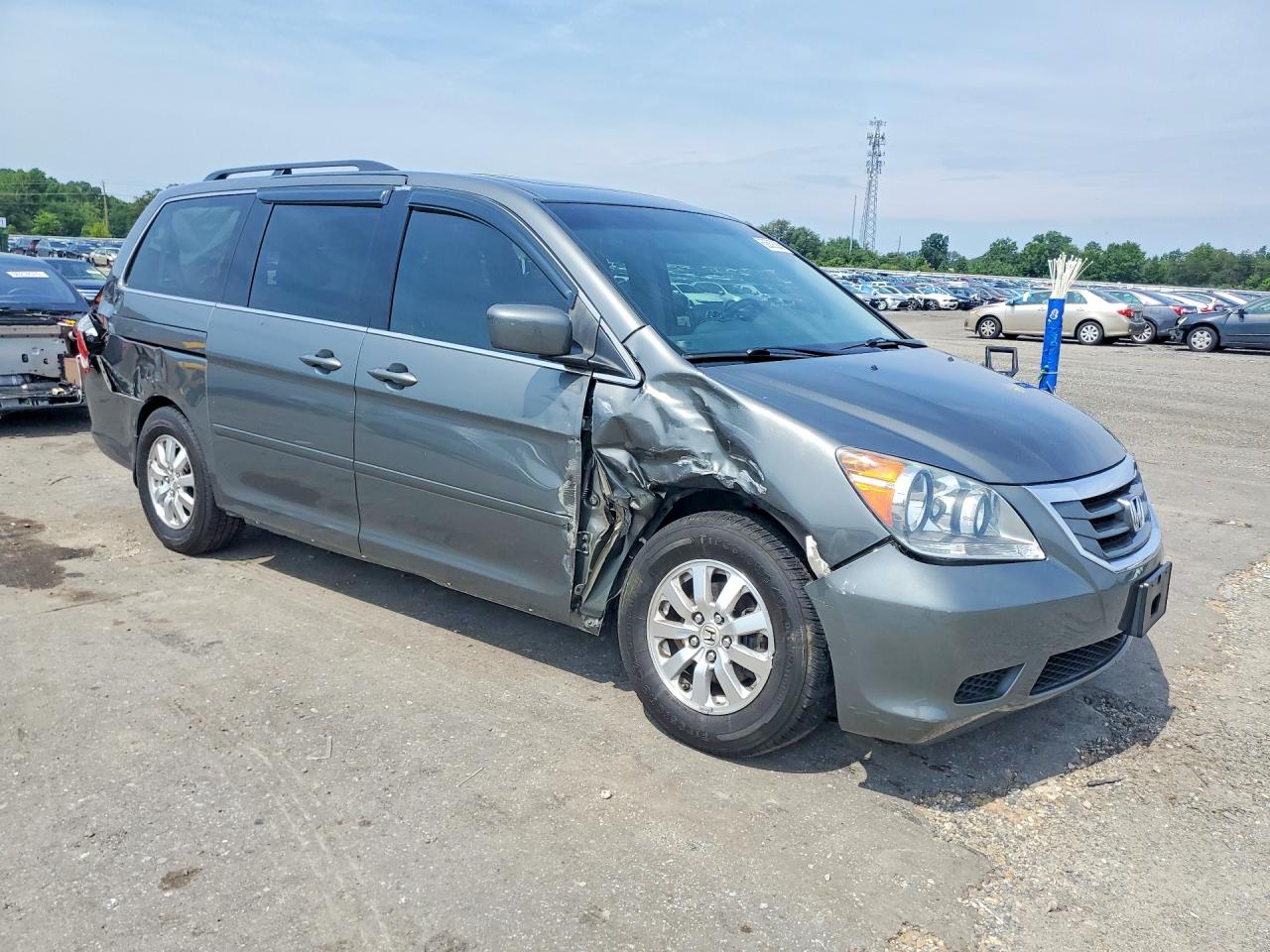 2008 Honda Odyssey Exl Gray vin: 5FNRL38618B093620