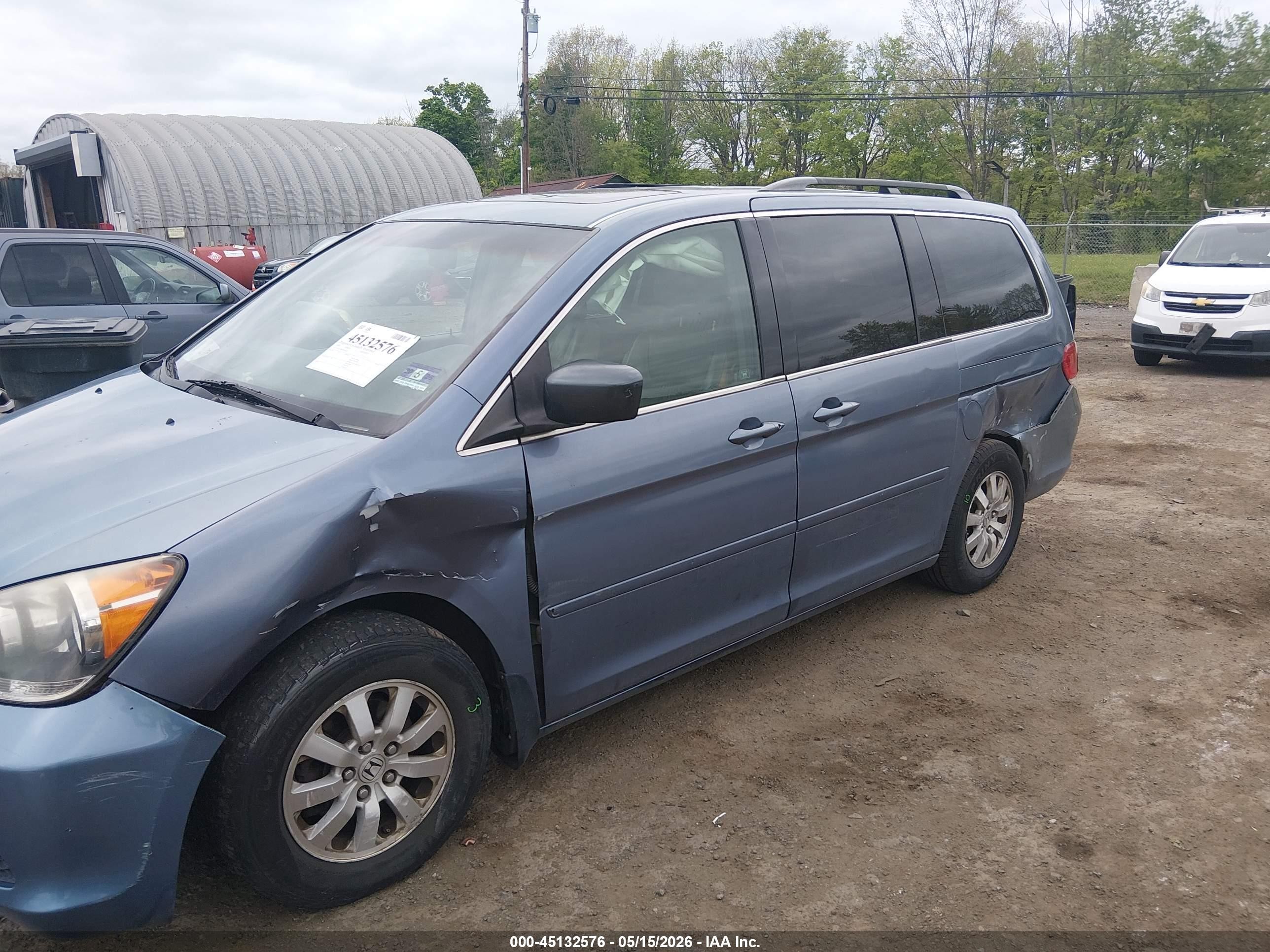 2008 Honda Odyssey Ex-l Синий vin: 5FNRL38618B106351