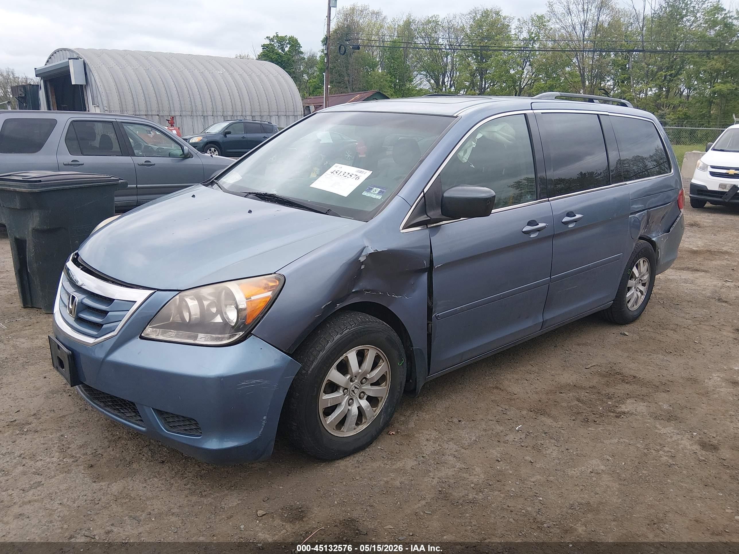 2008 Honda Odyssey Ex-l Синий vin: 5FNRL38618B106351