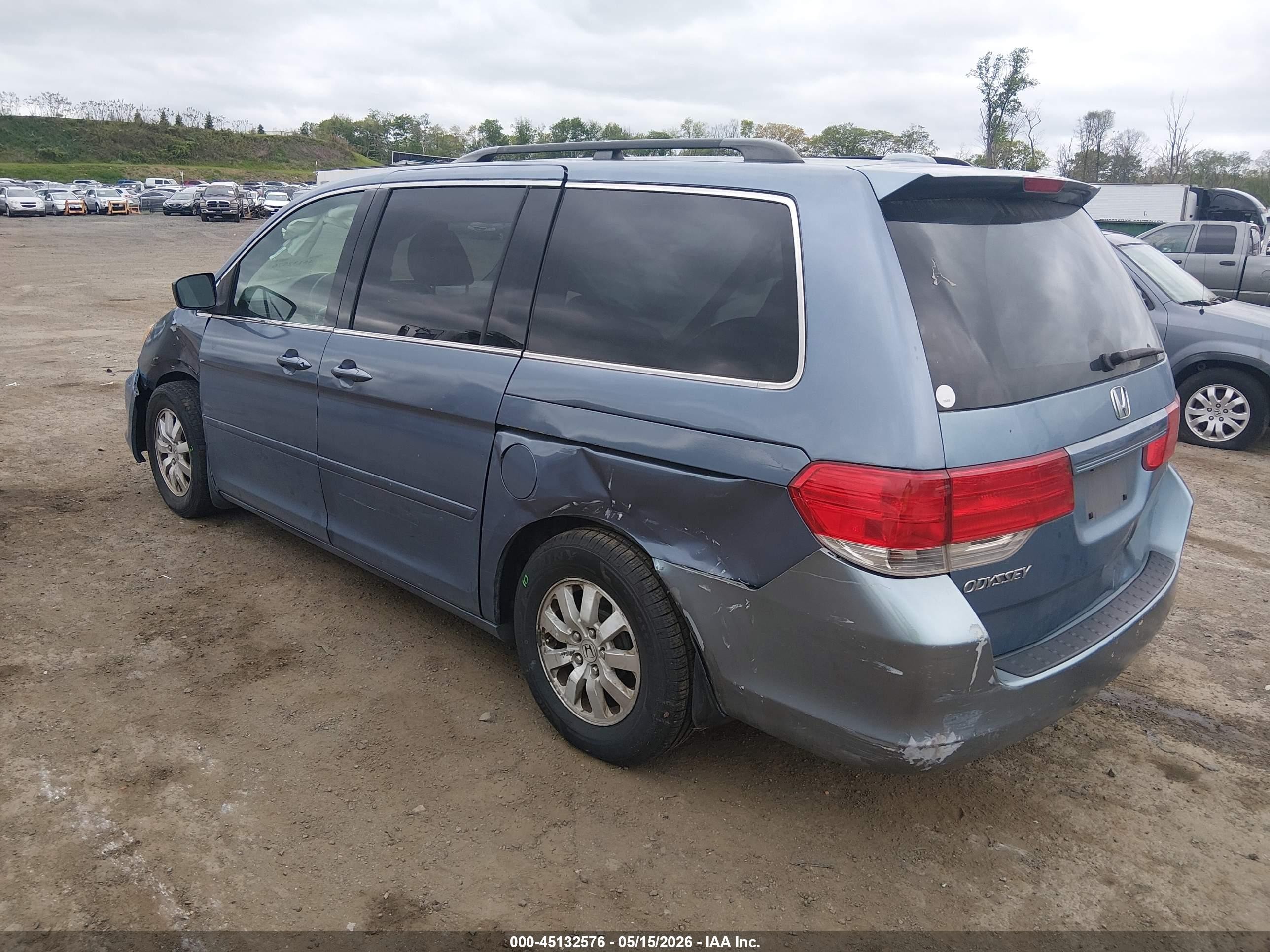 2008 Honda Odyssey Ex-l Синий vin: 5FNRL38618B106351