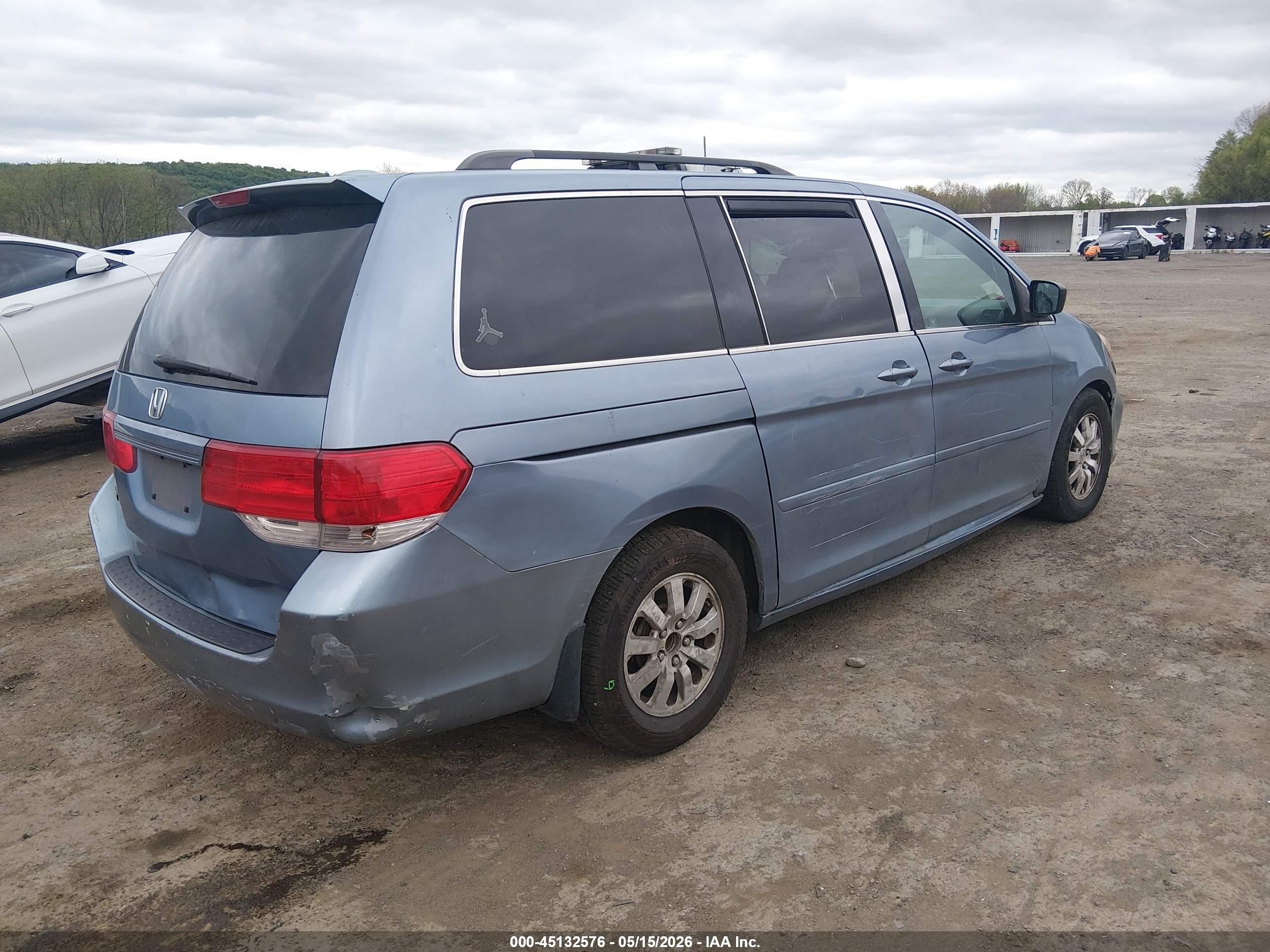 2008 Honda Odyssey Ex-l Синий vin: 5FNRL38618B106351