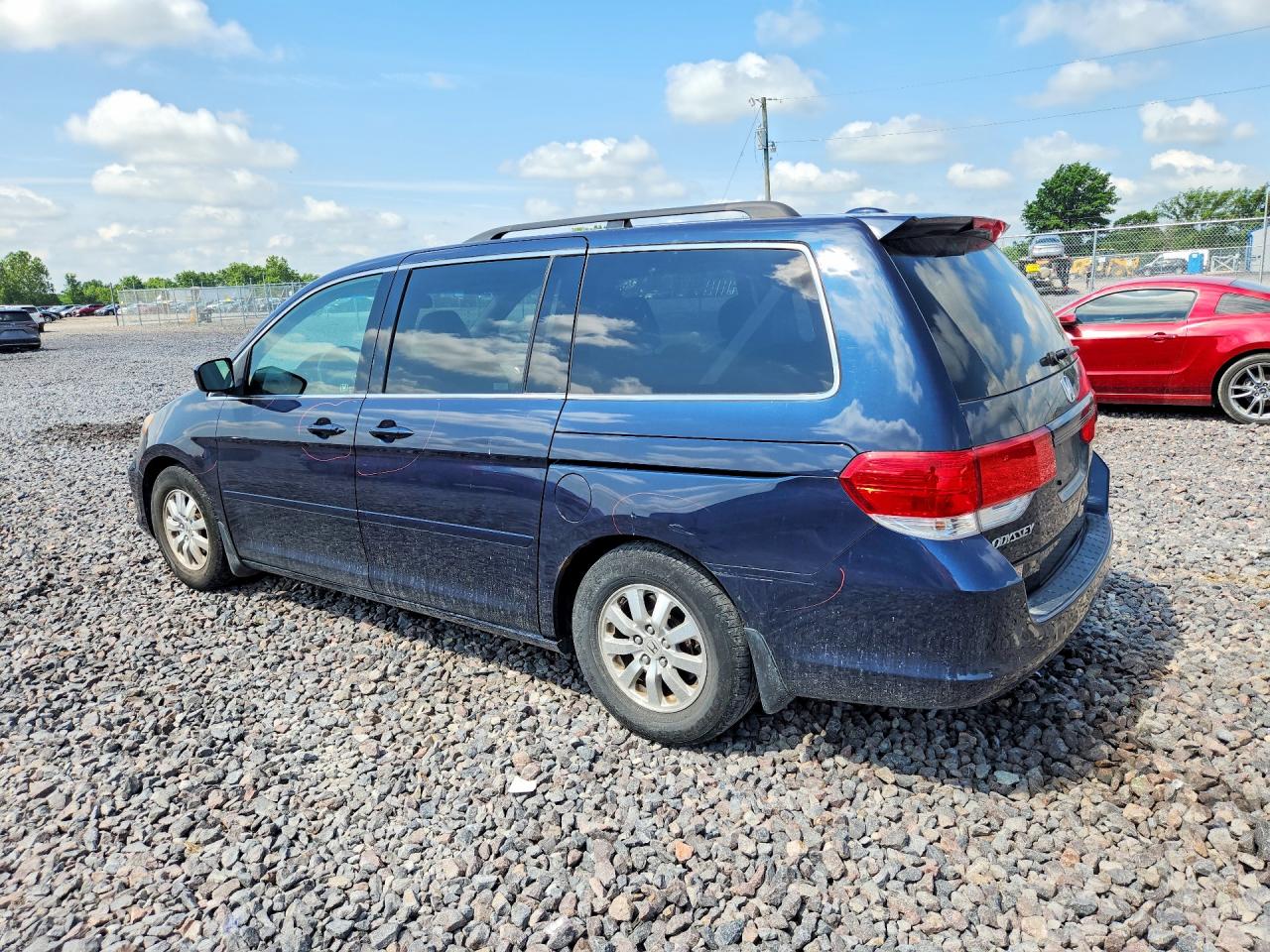 2009 Honda Odyssey Exl Blue vin: 5FNRL38619B040627