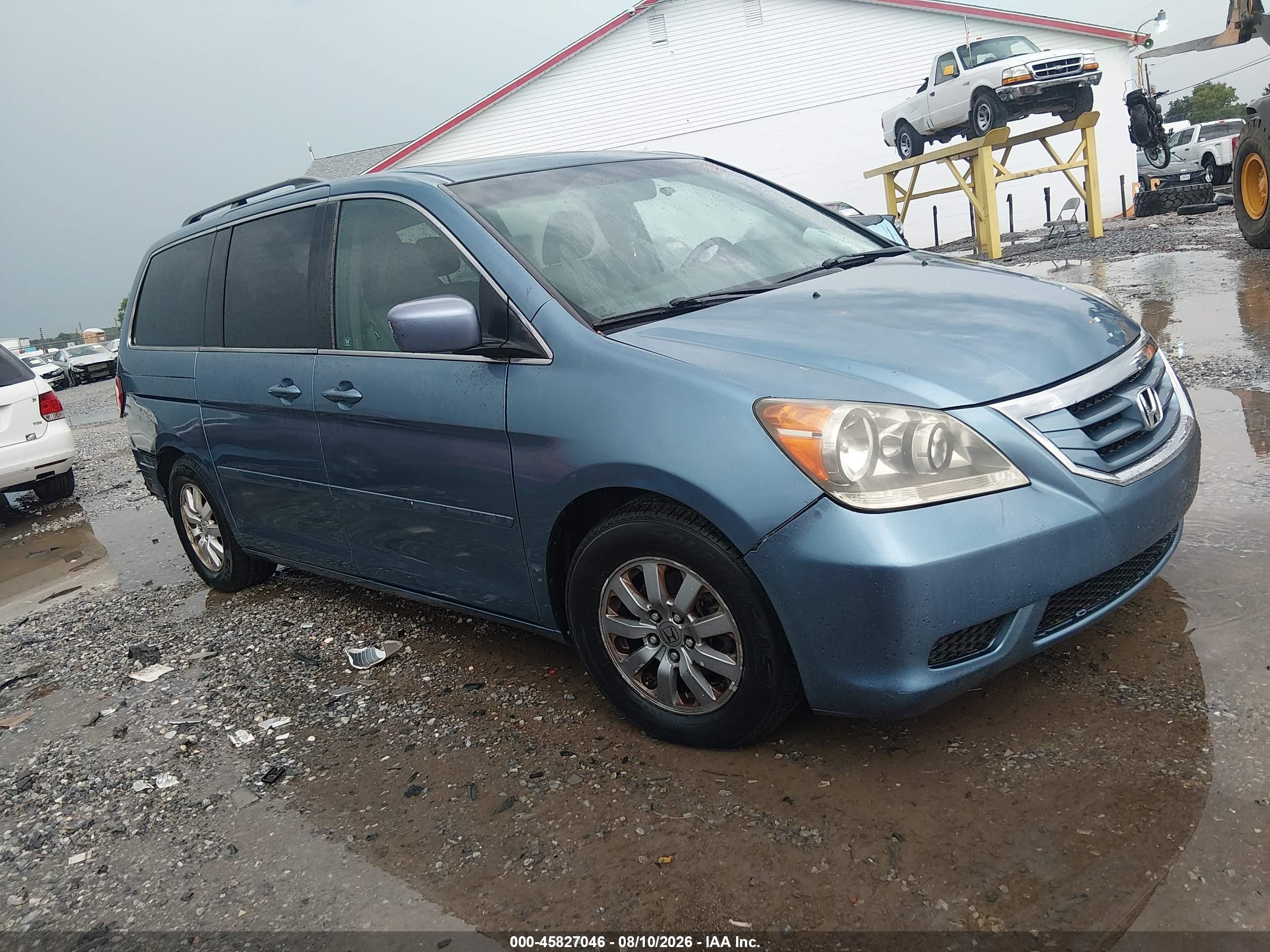 2009 Honda Odyssey Ex-l Blue vin: 5FNRL38619B041485